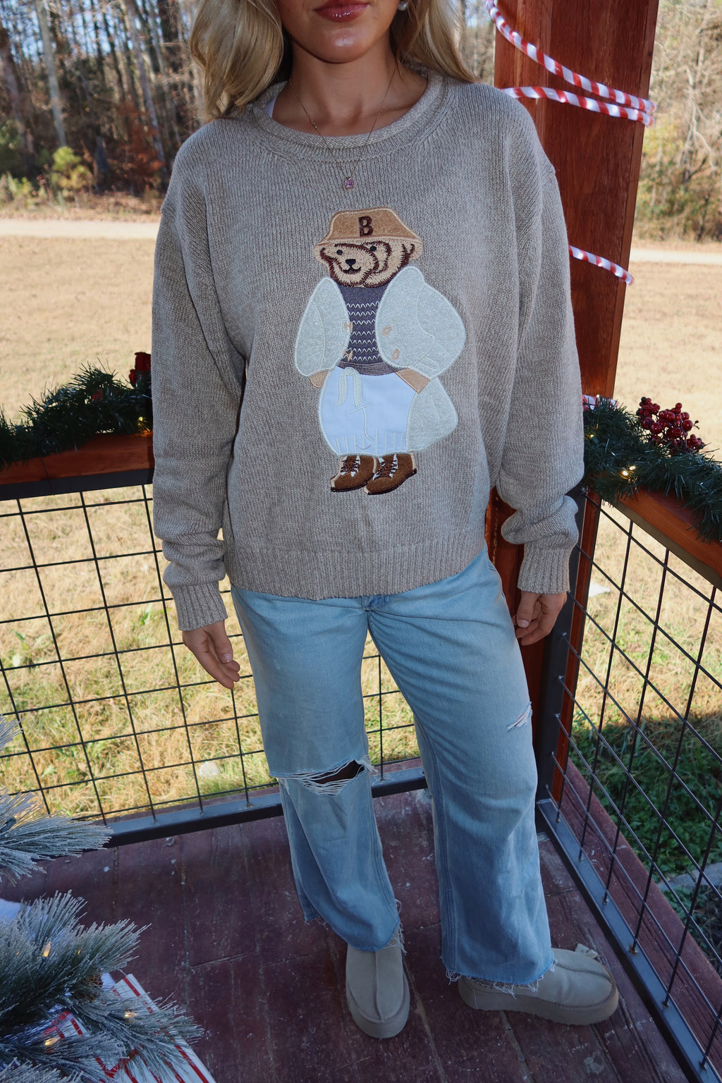 Teddy Bear Knit Sweater