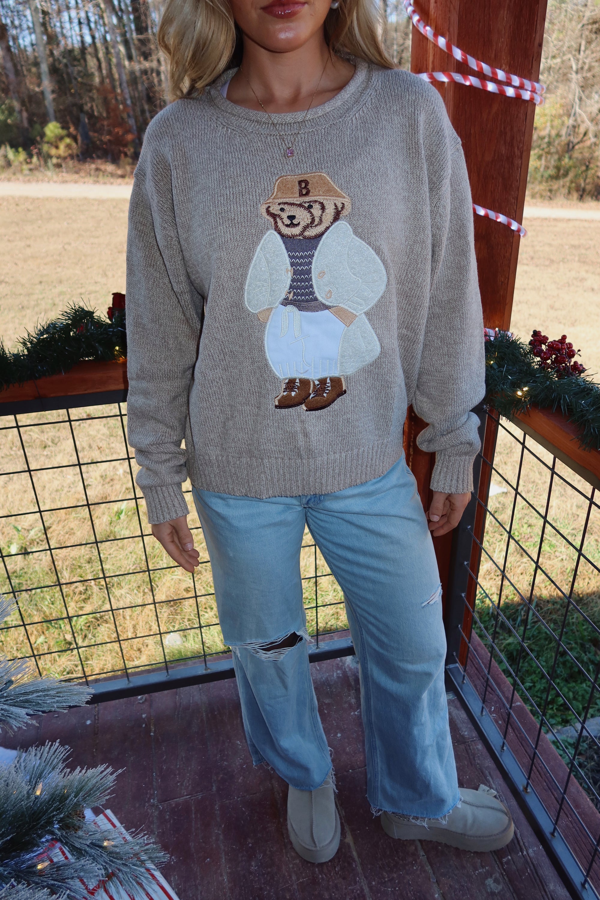 Teddy Bear Knit Sweater