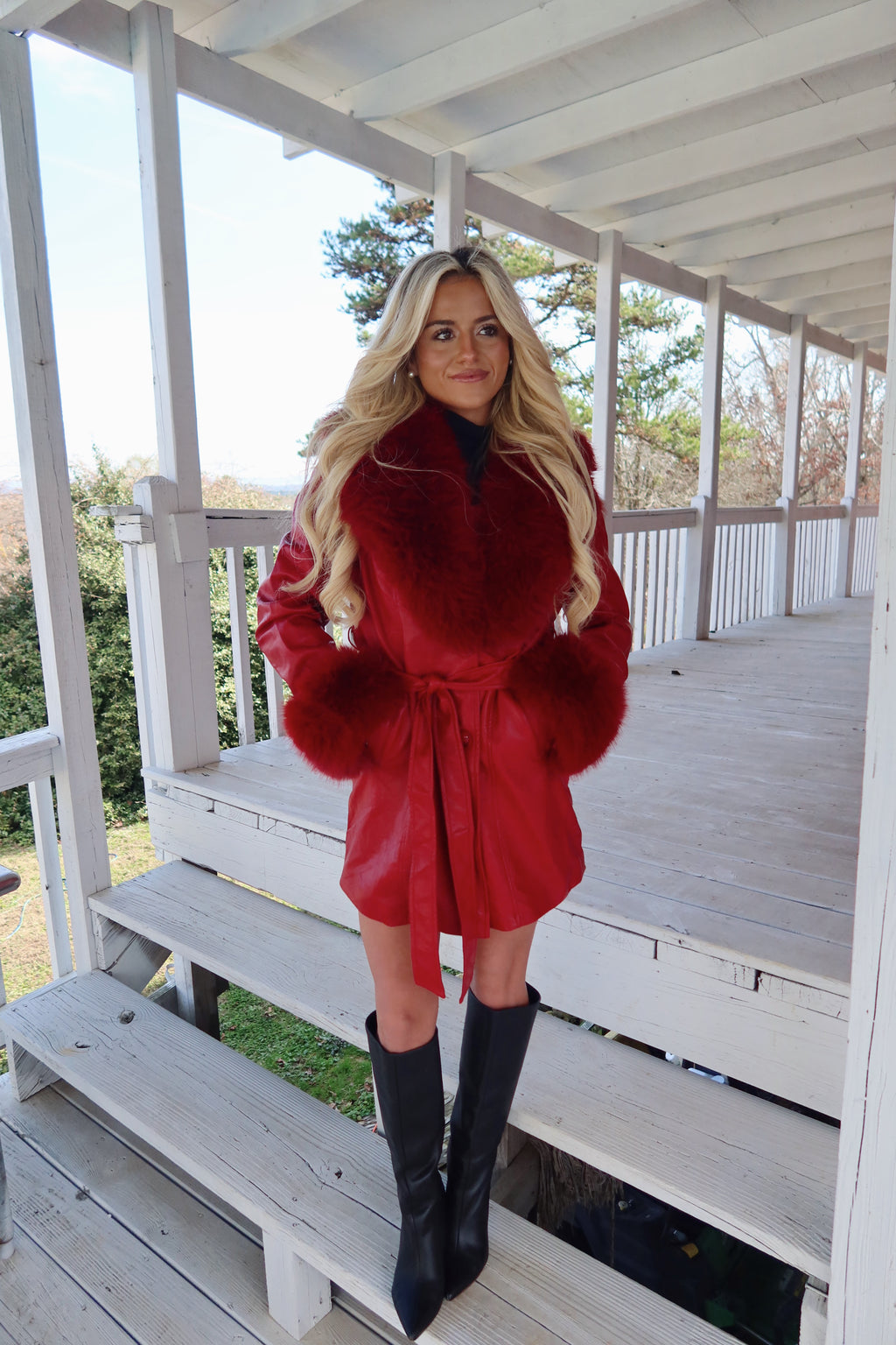 Stacy Fur Trim Jacket