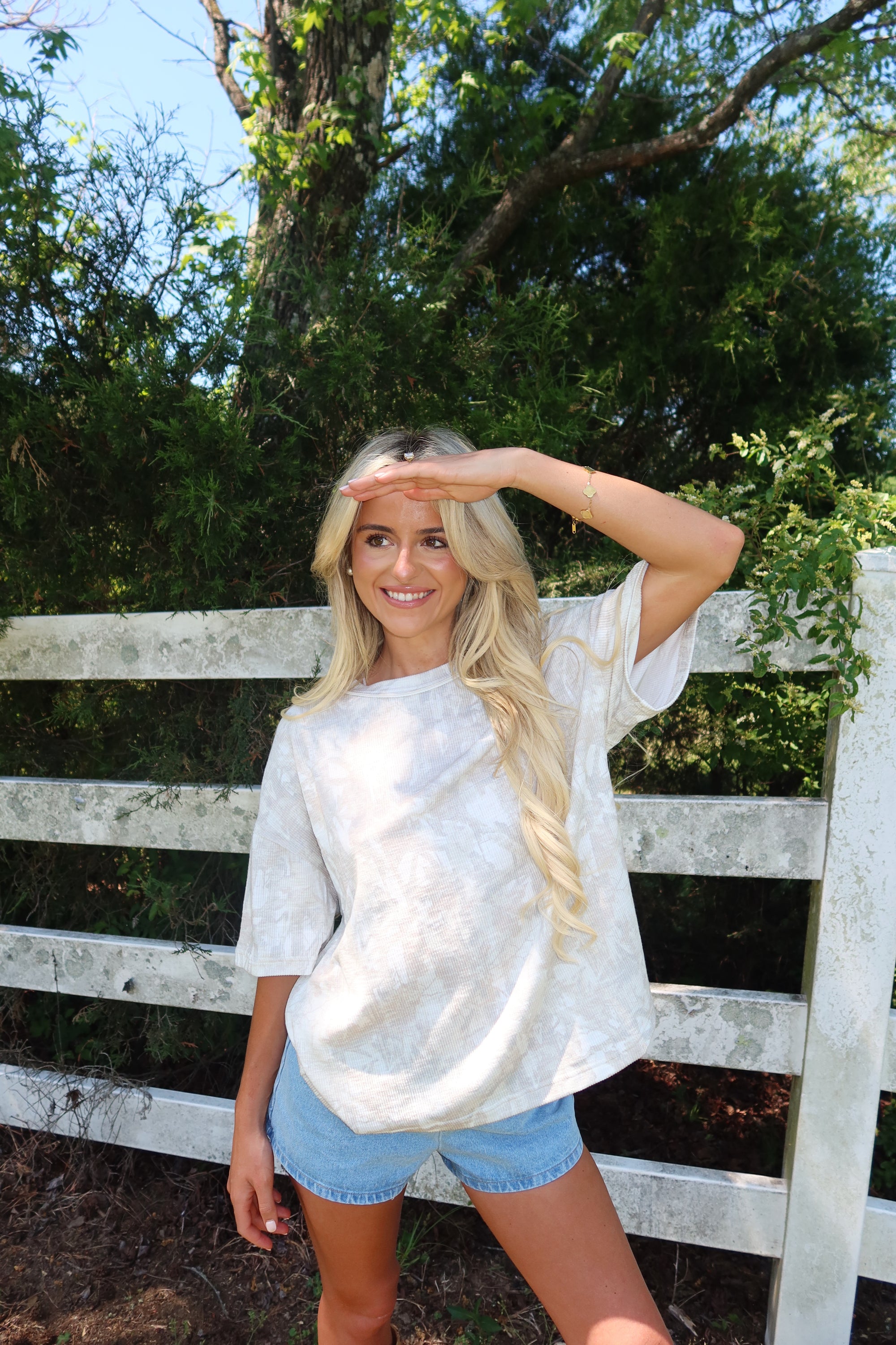 Ribbed Camo Tee