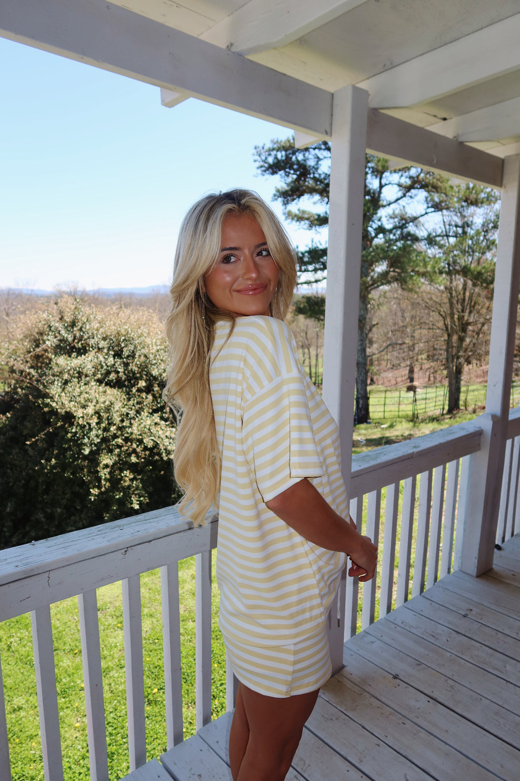 The Boardwalk Striped Set (Yellow)