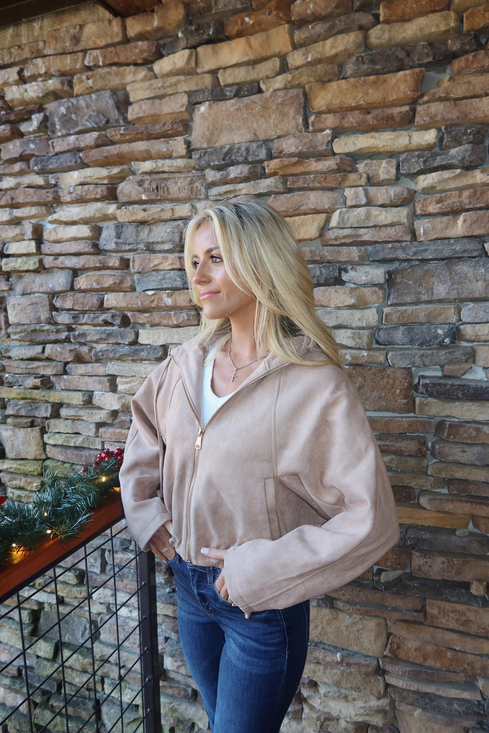 Sahara Suede Zip up