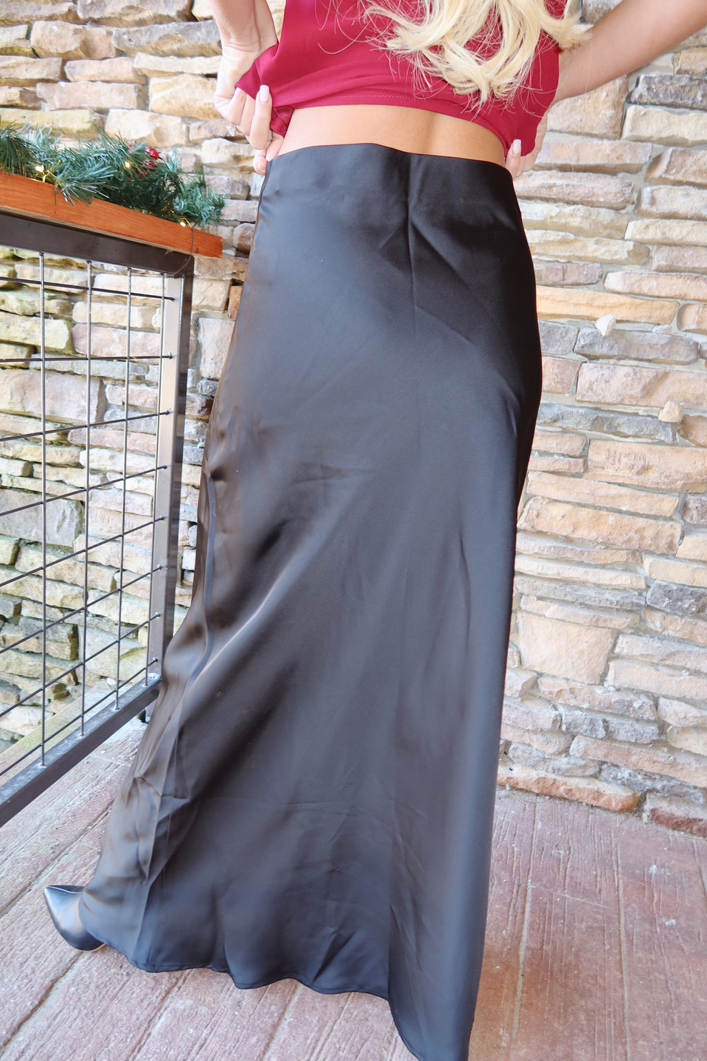 Noir Slip Skirt