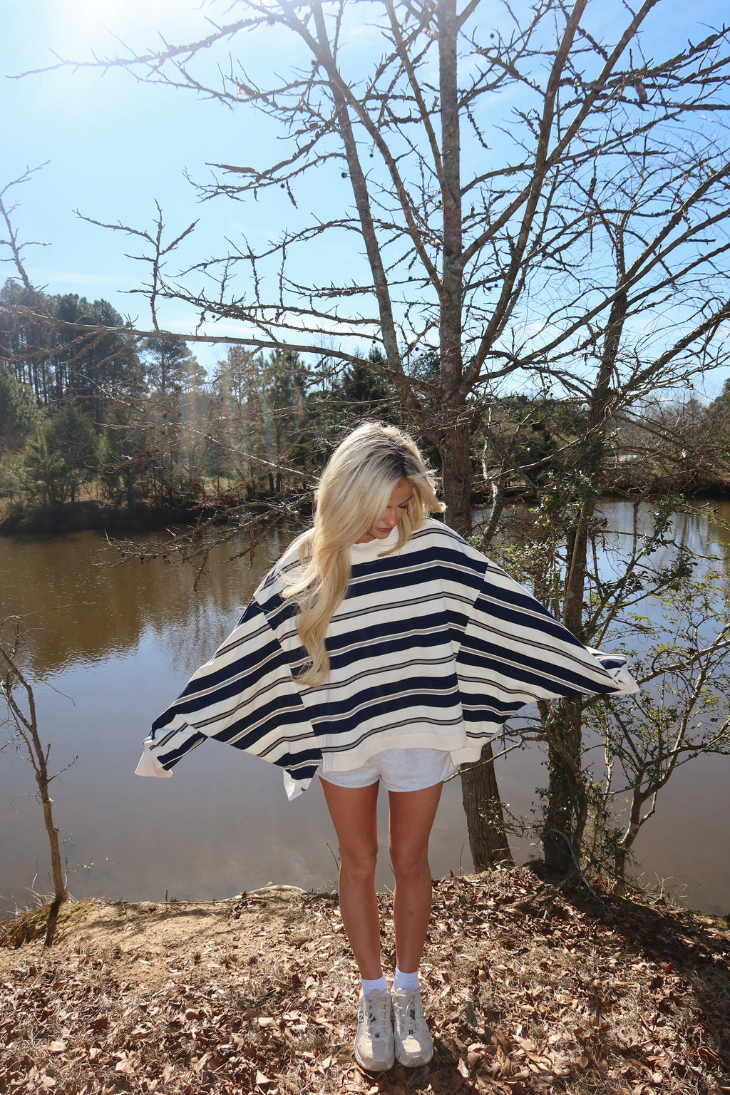 Varsity Mock neck (Navy)