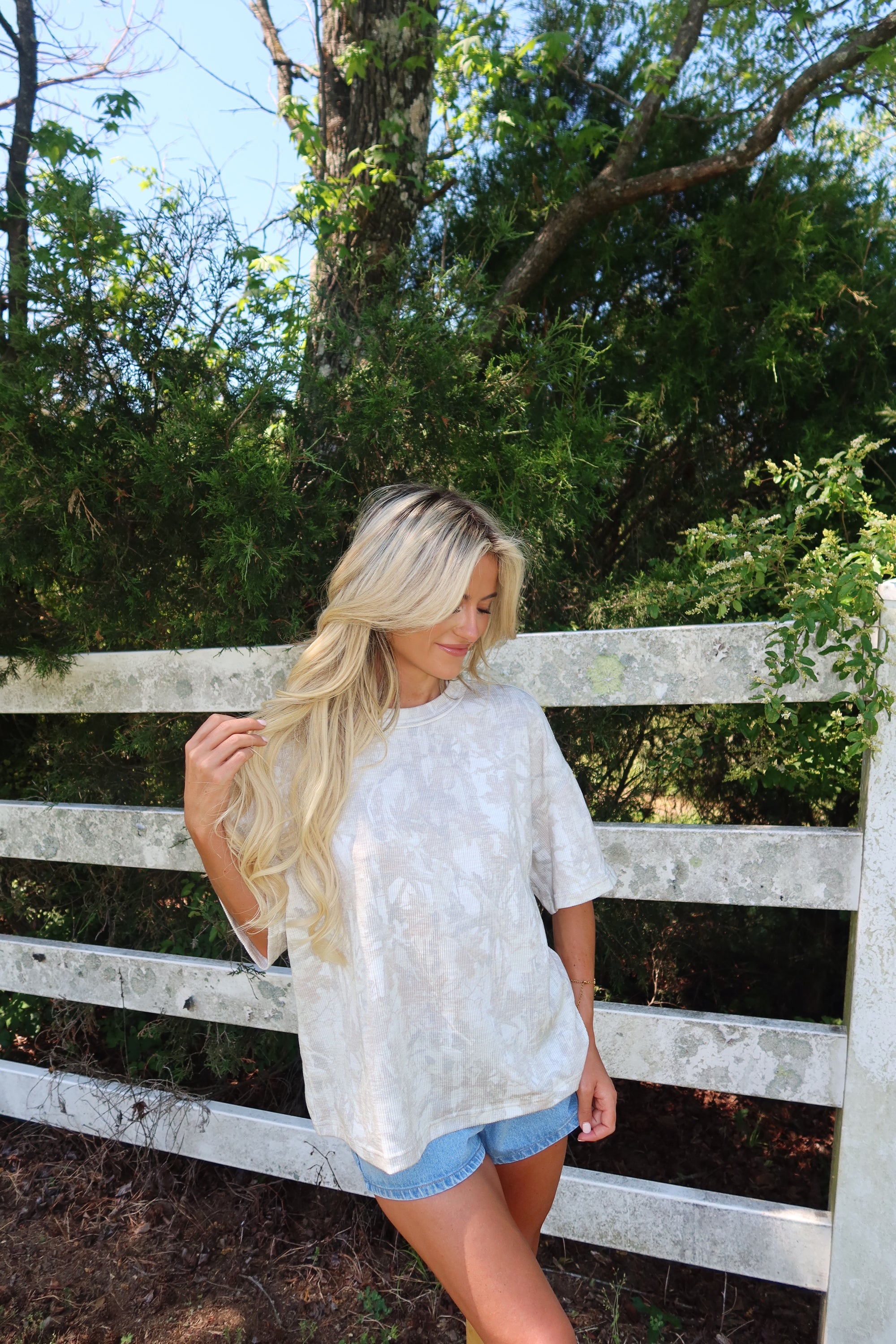 Ribbed Camo Tee