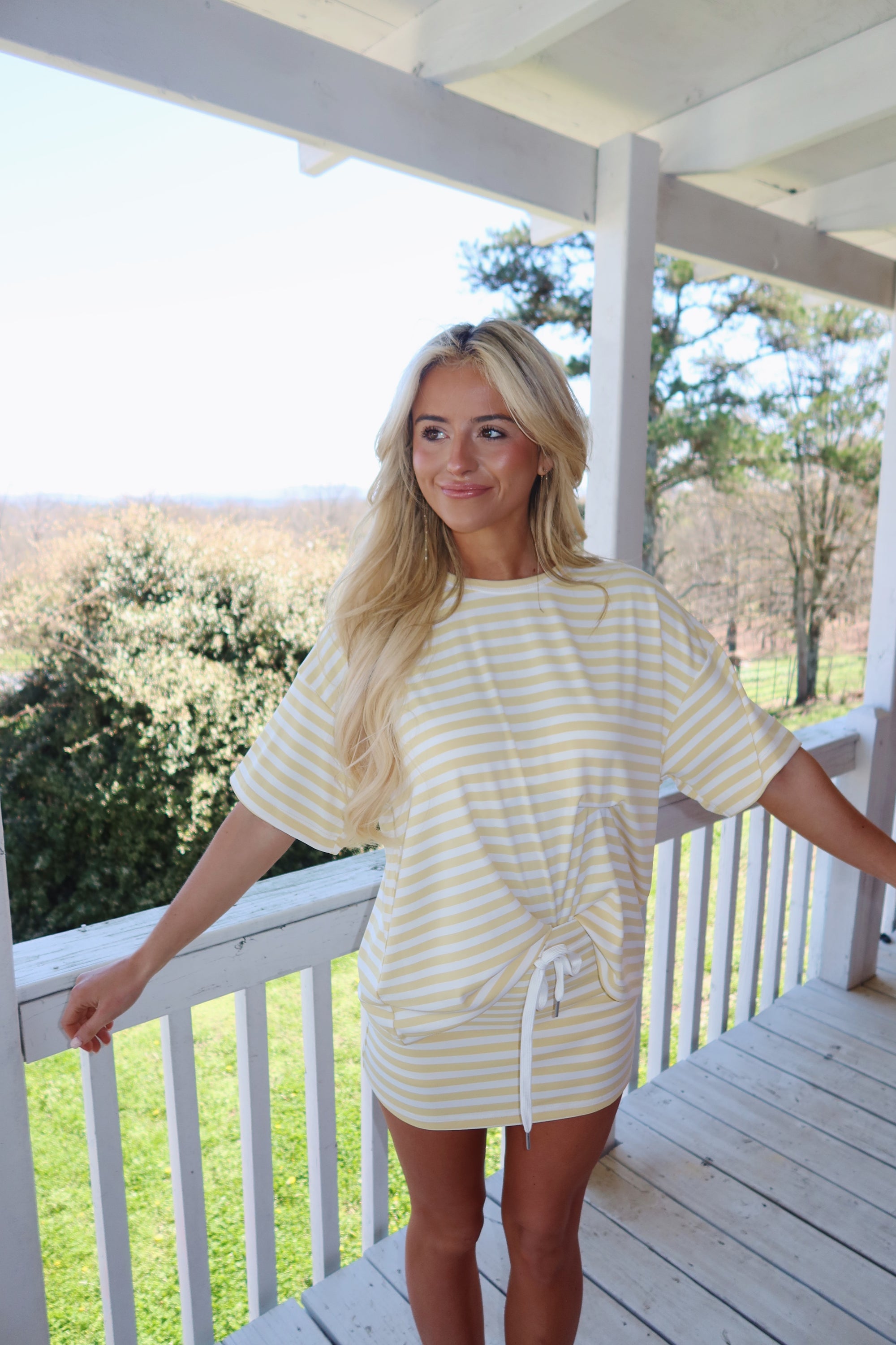 The Boardwalk Striped Set (Yellow)