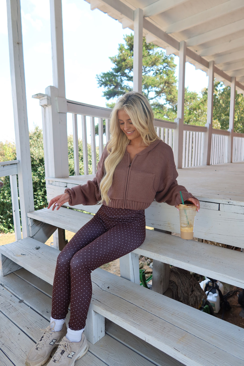 Espresso Spot Crossover Leggings