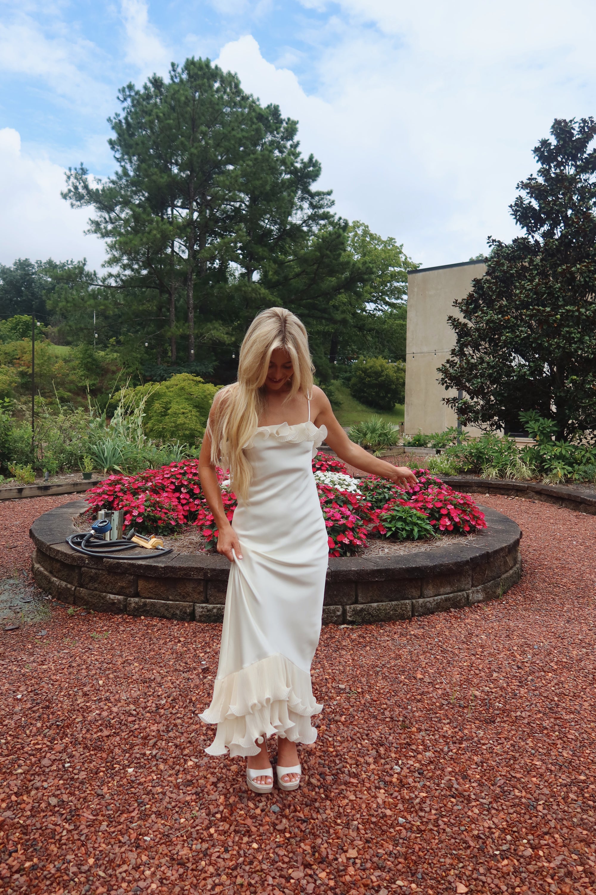 The Fleur Maxi Dress (ivory)