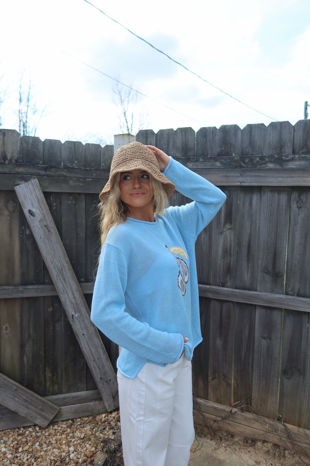 Beach Knit- Oyster Blue