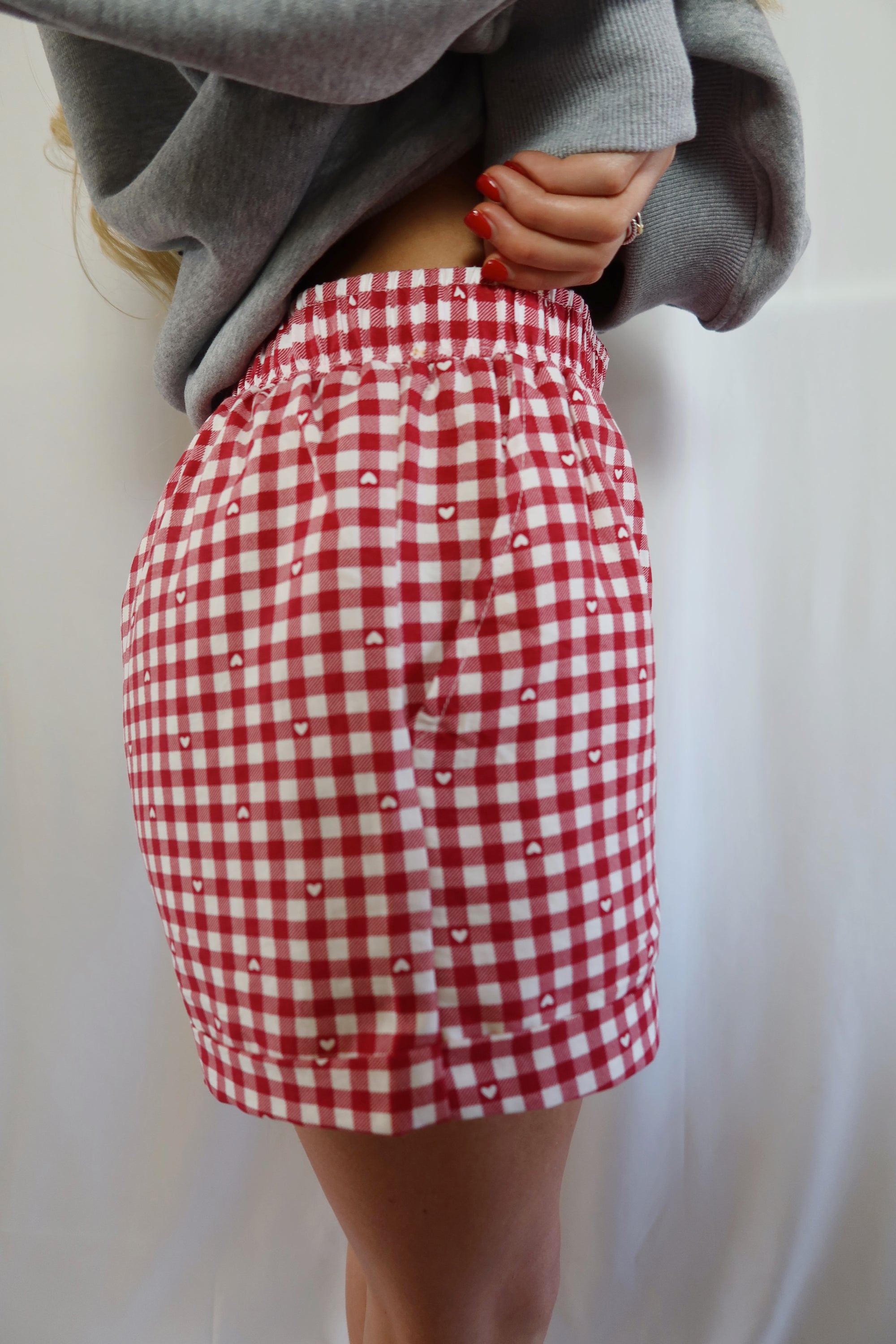 Heart & Gingham Boxer Shorts