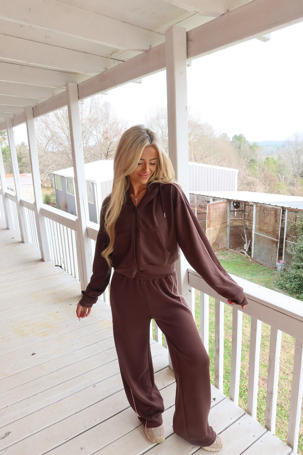 Scuba Zip Up (Chocolate)