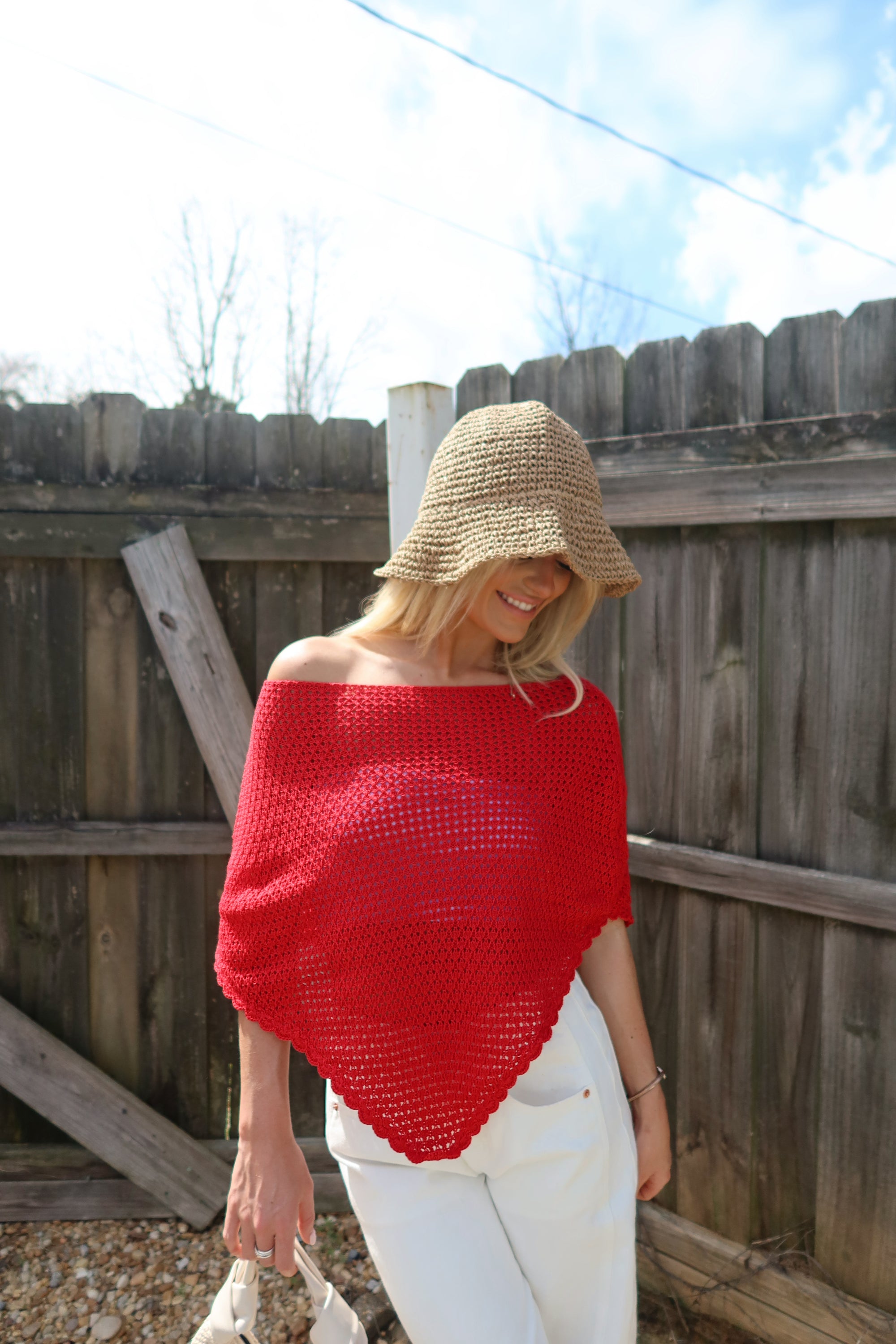 Sunset Crochet Poncho