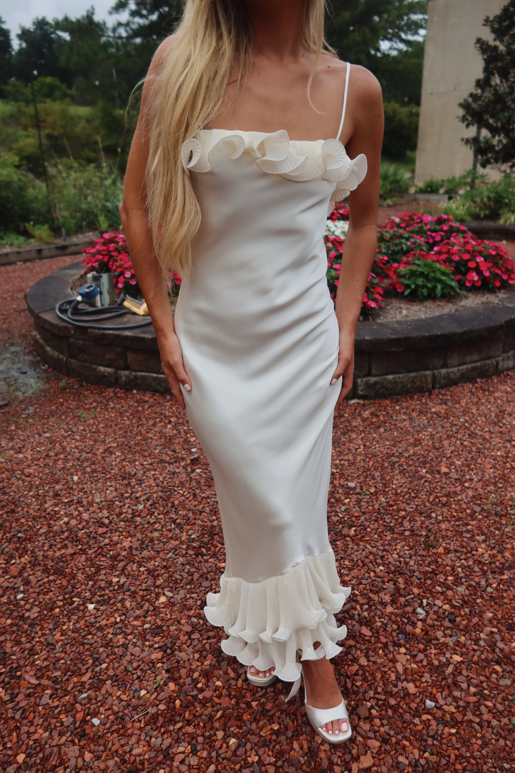 The Fleur Maxi Dress (ivory)