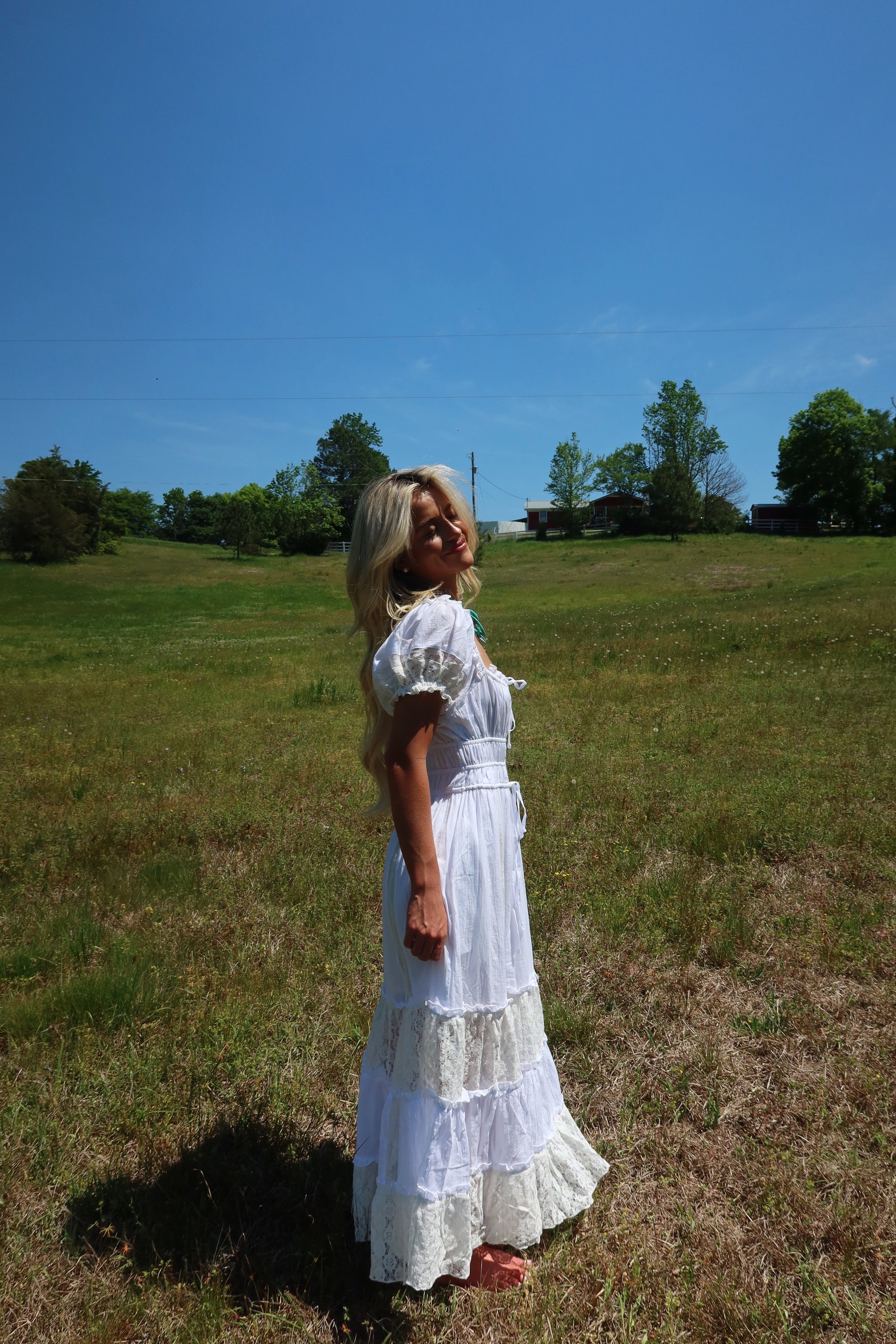 Southern Lace Tiered Maxi Dress