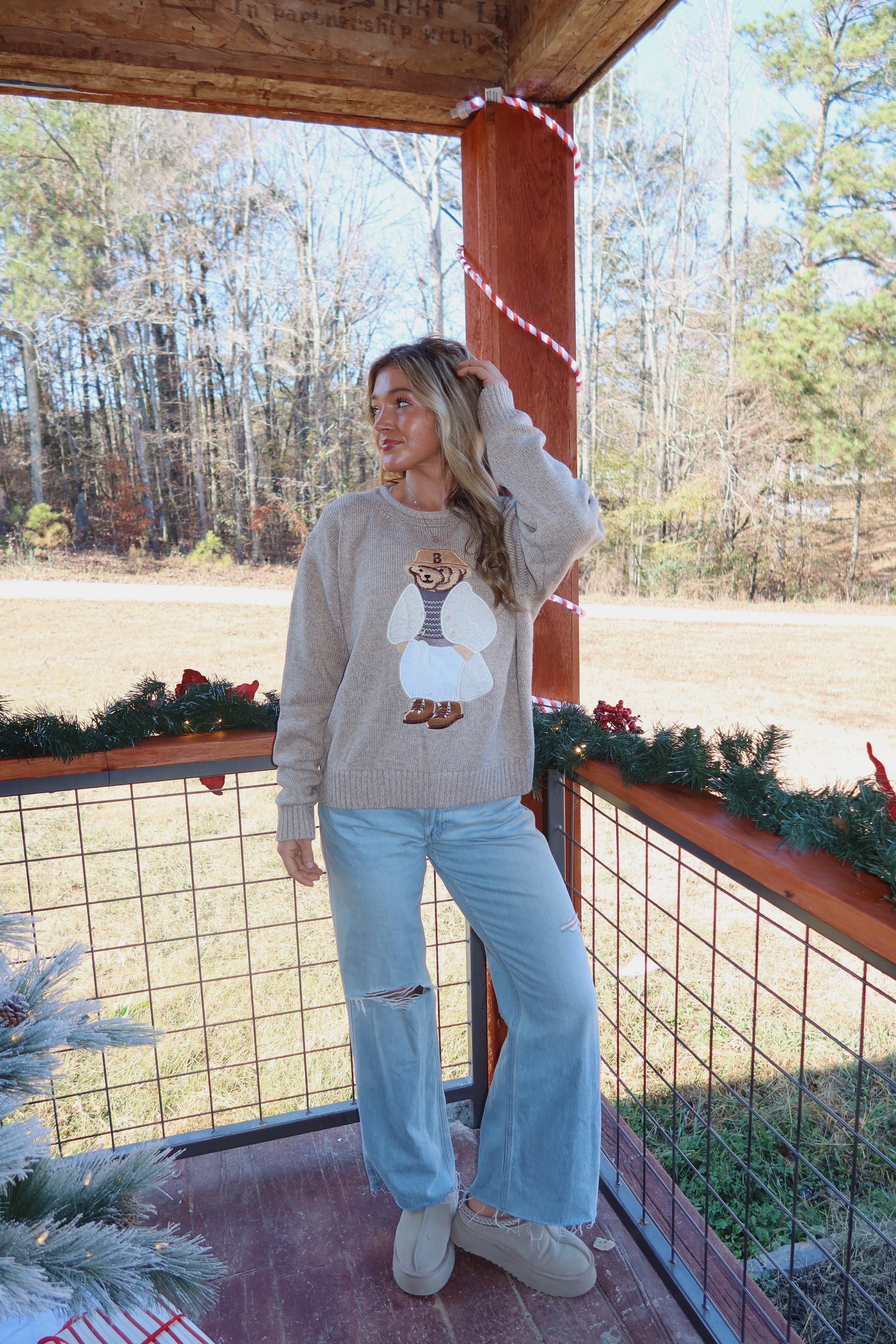 Teddy Bear Knit Sweater