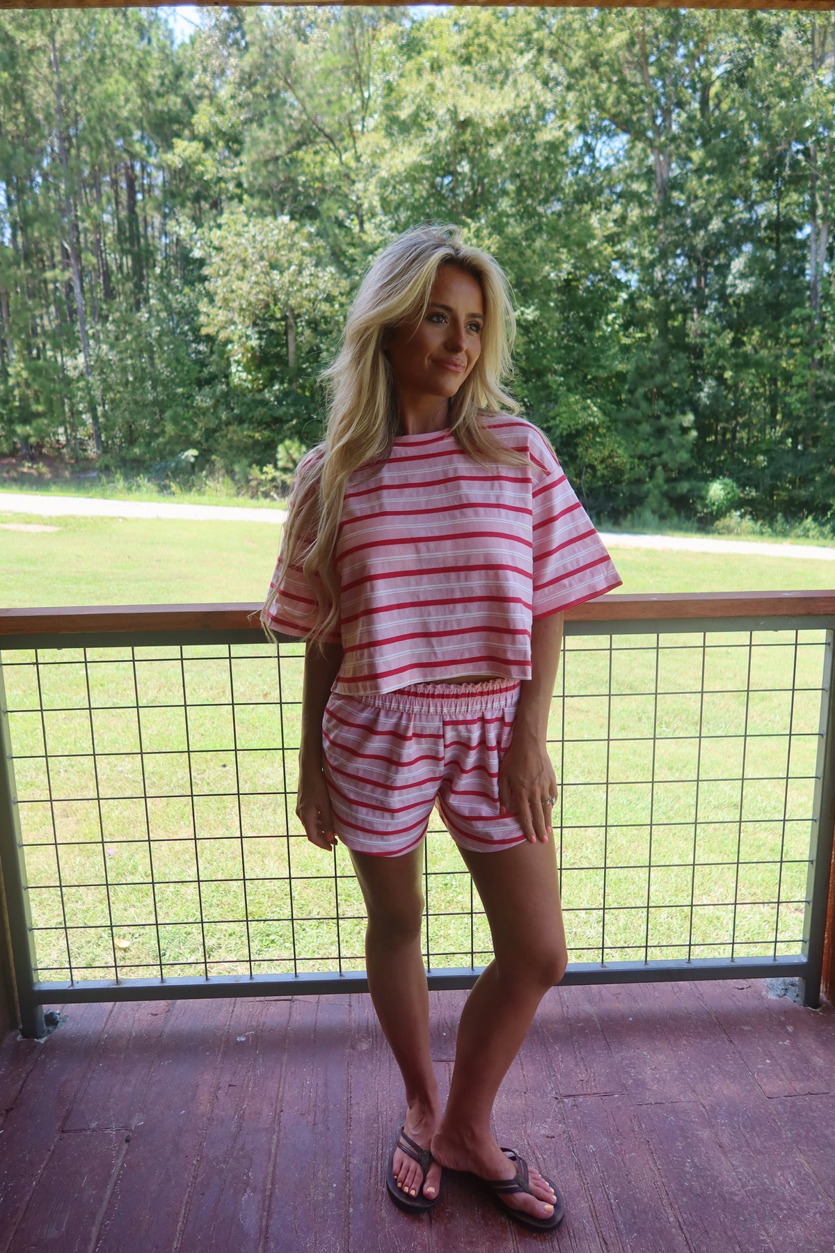 Strawberry Striped Set