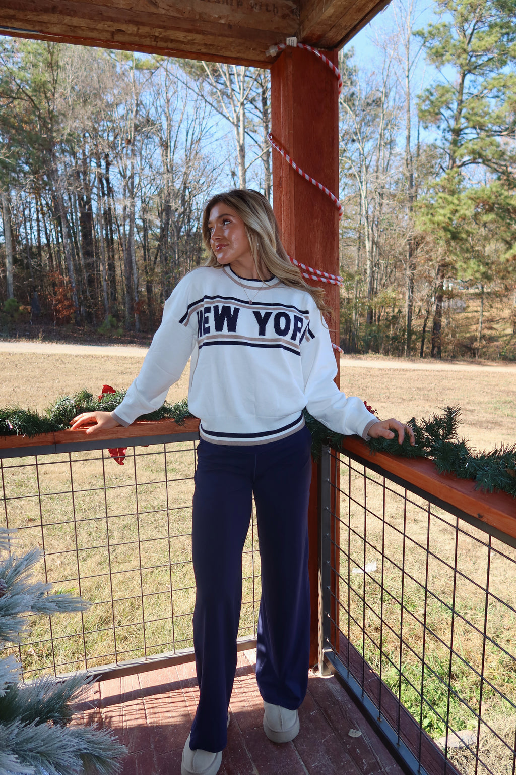 'NEW YORK' Long Sleeve Sweater