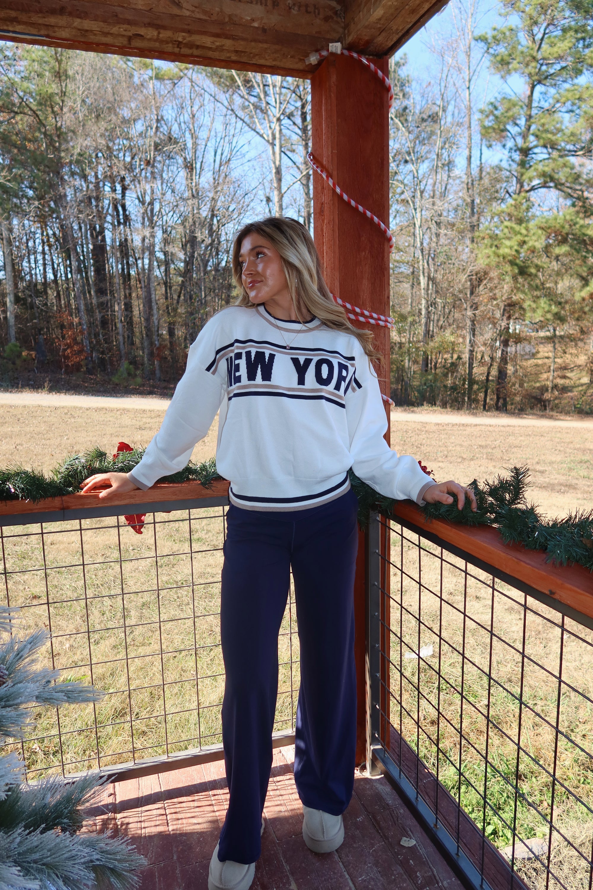 'NEW YORK' Long Sleeve Sweater