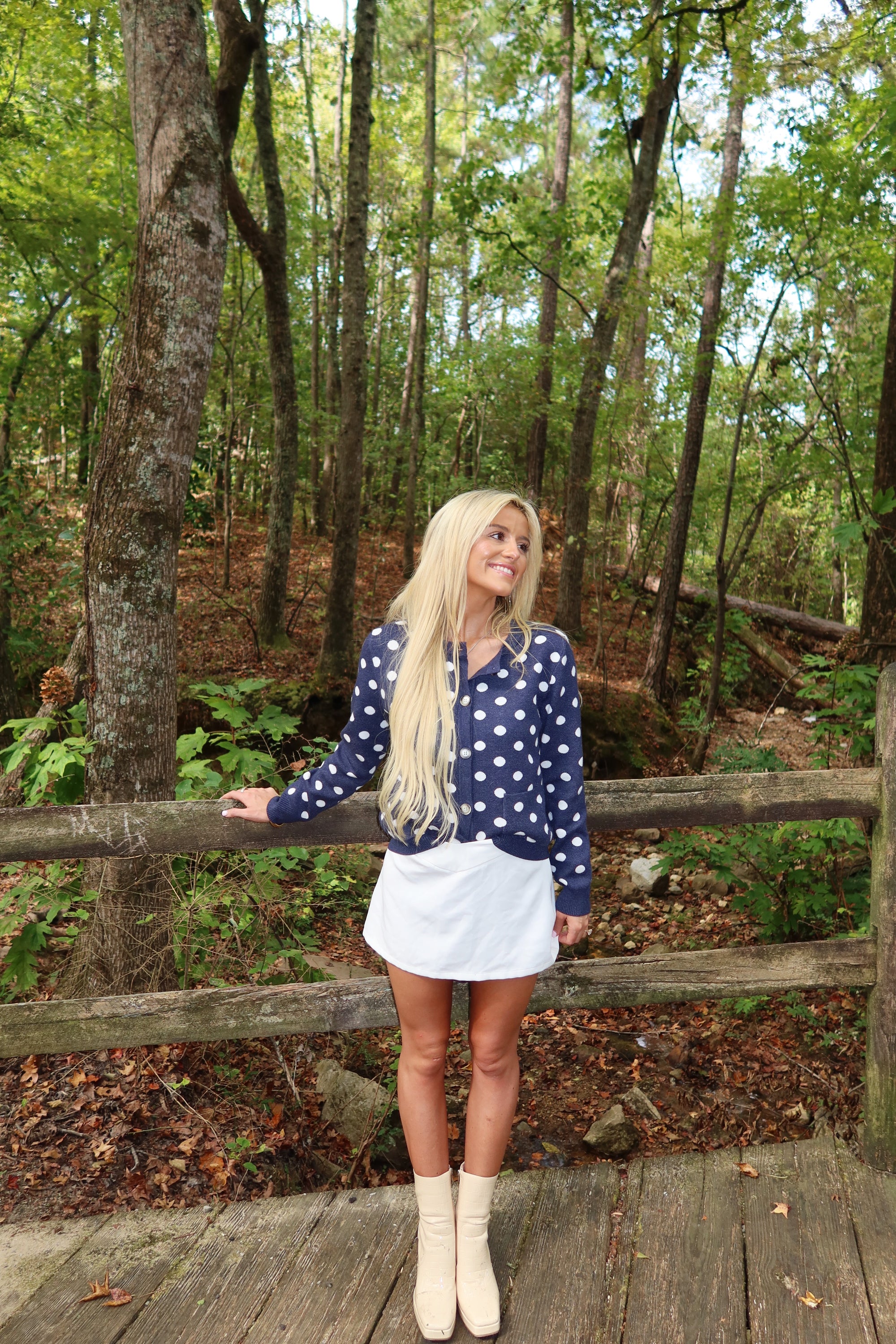 Spotted Charm Cardigan