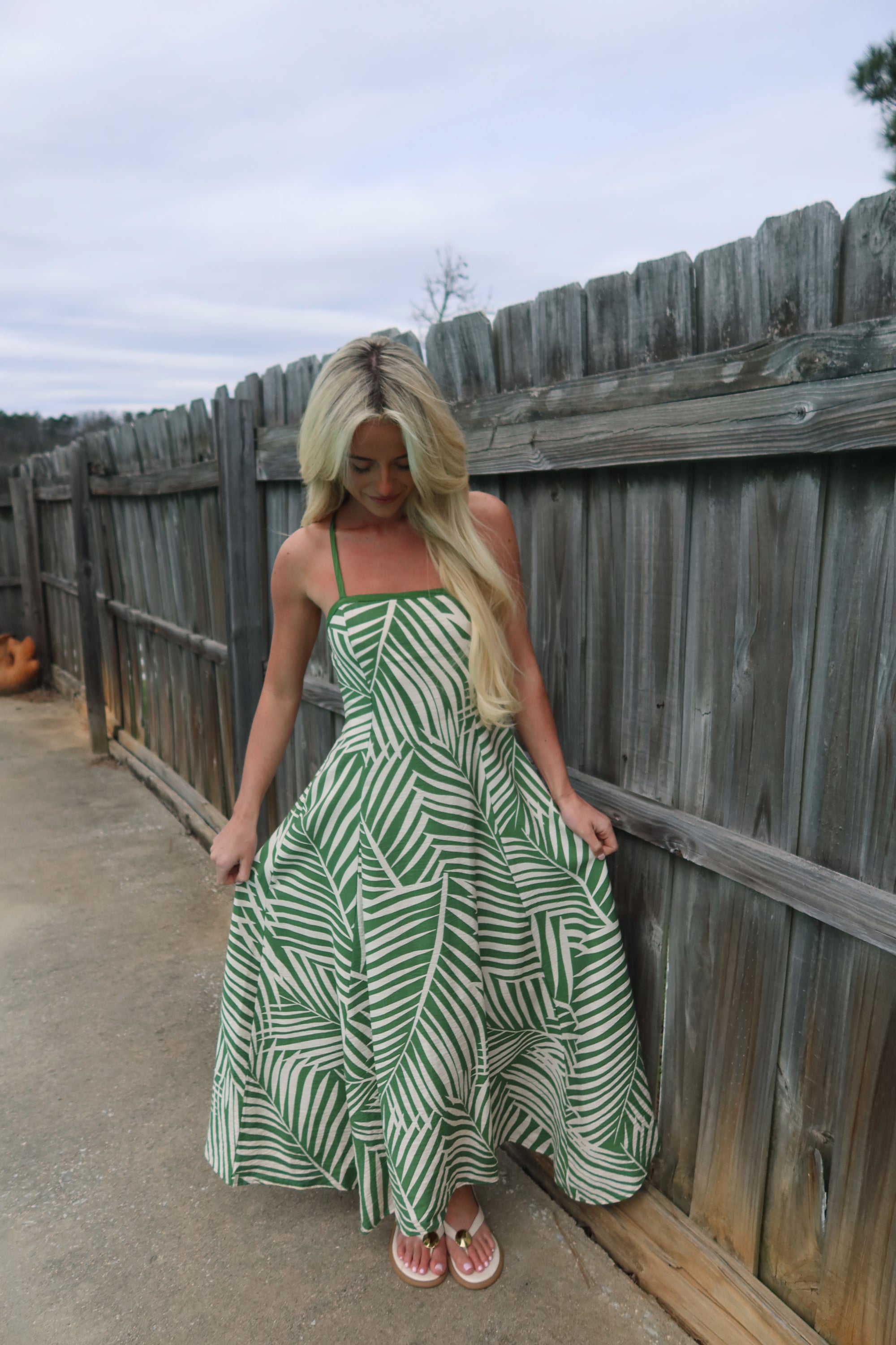 The Emerald Escape Handkerchief Dress
