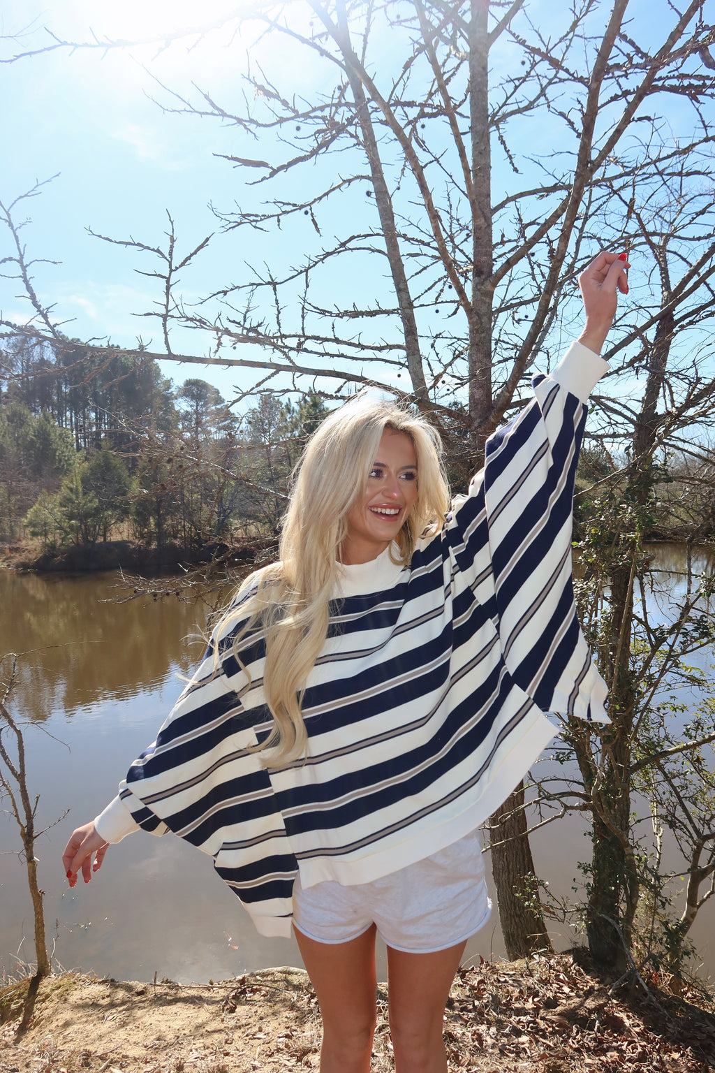 Varsity Mock neck (Navy)