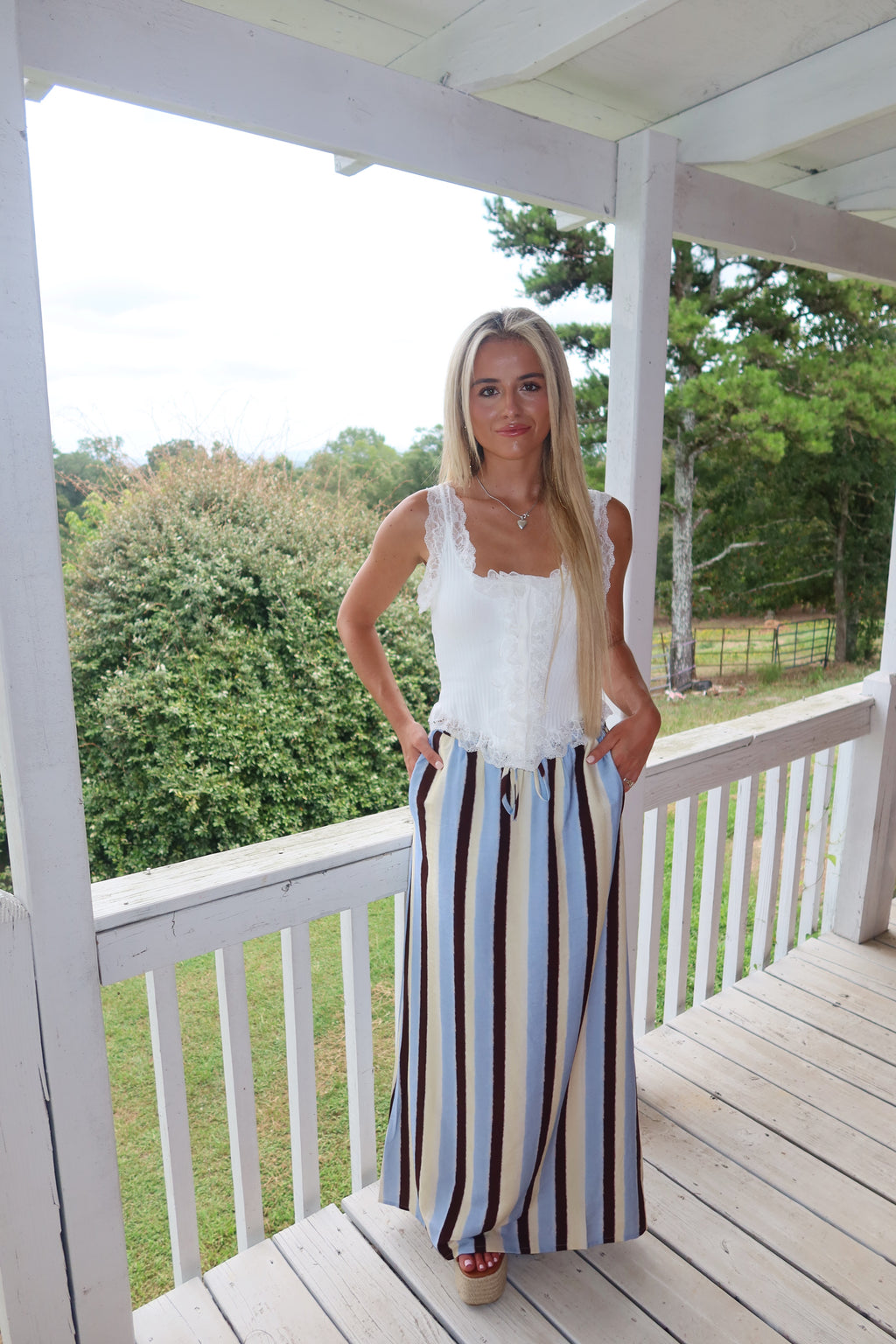 Retro Avenue Maxi Skirt