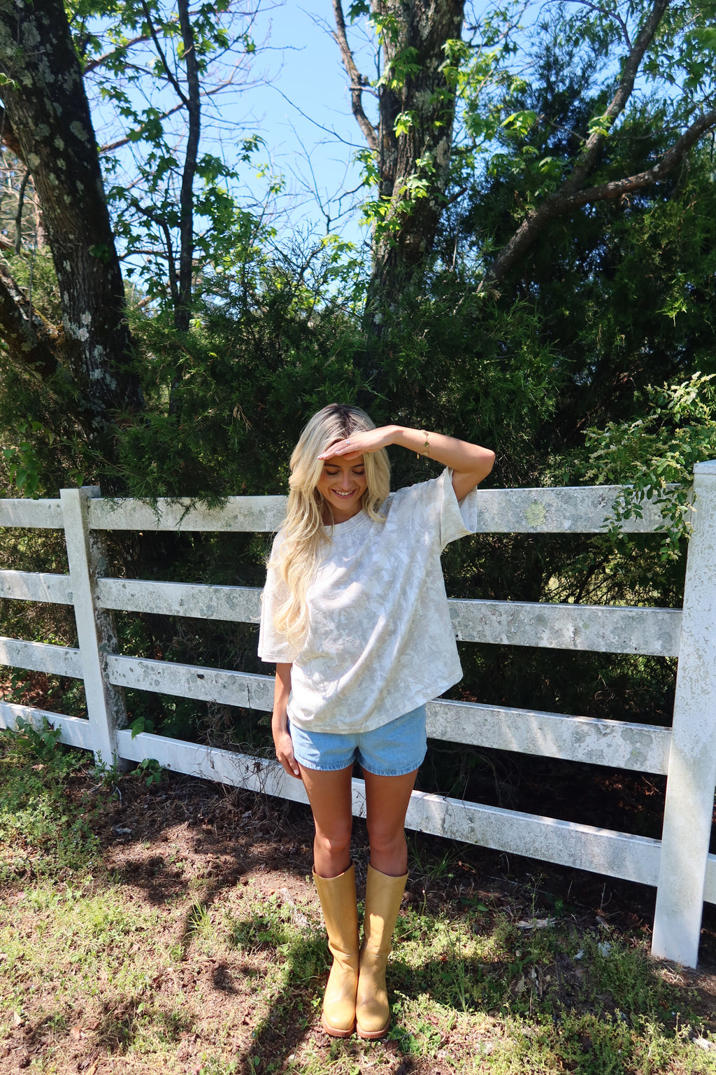 Ribbed Camo Tee