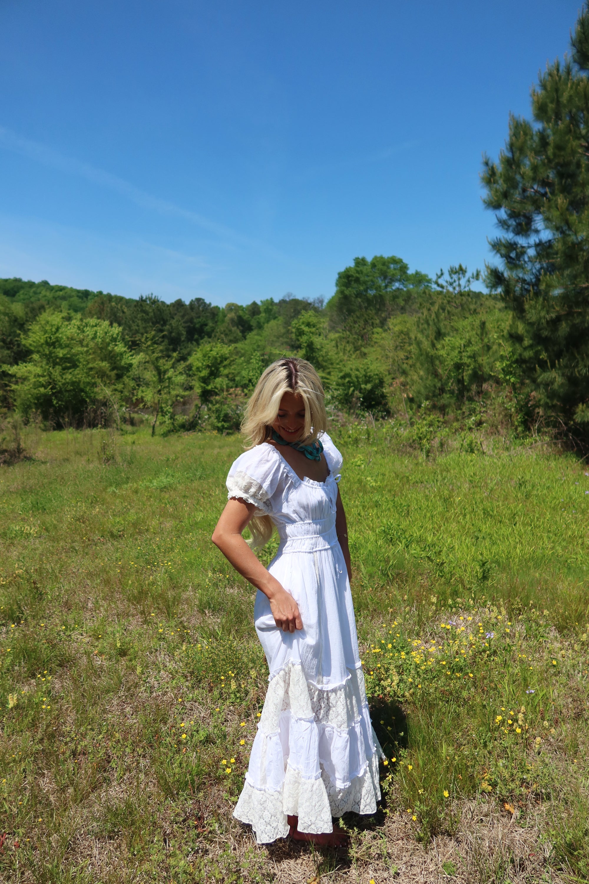 Southern Lace Tiered Maxi Dress