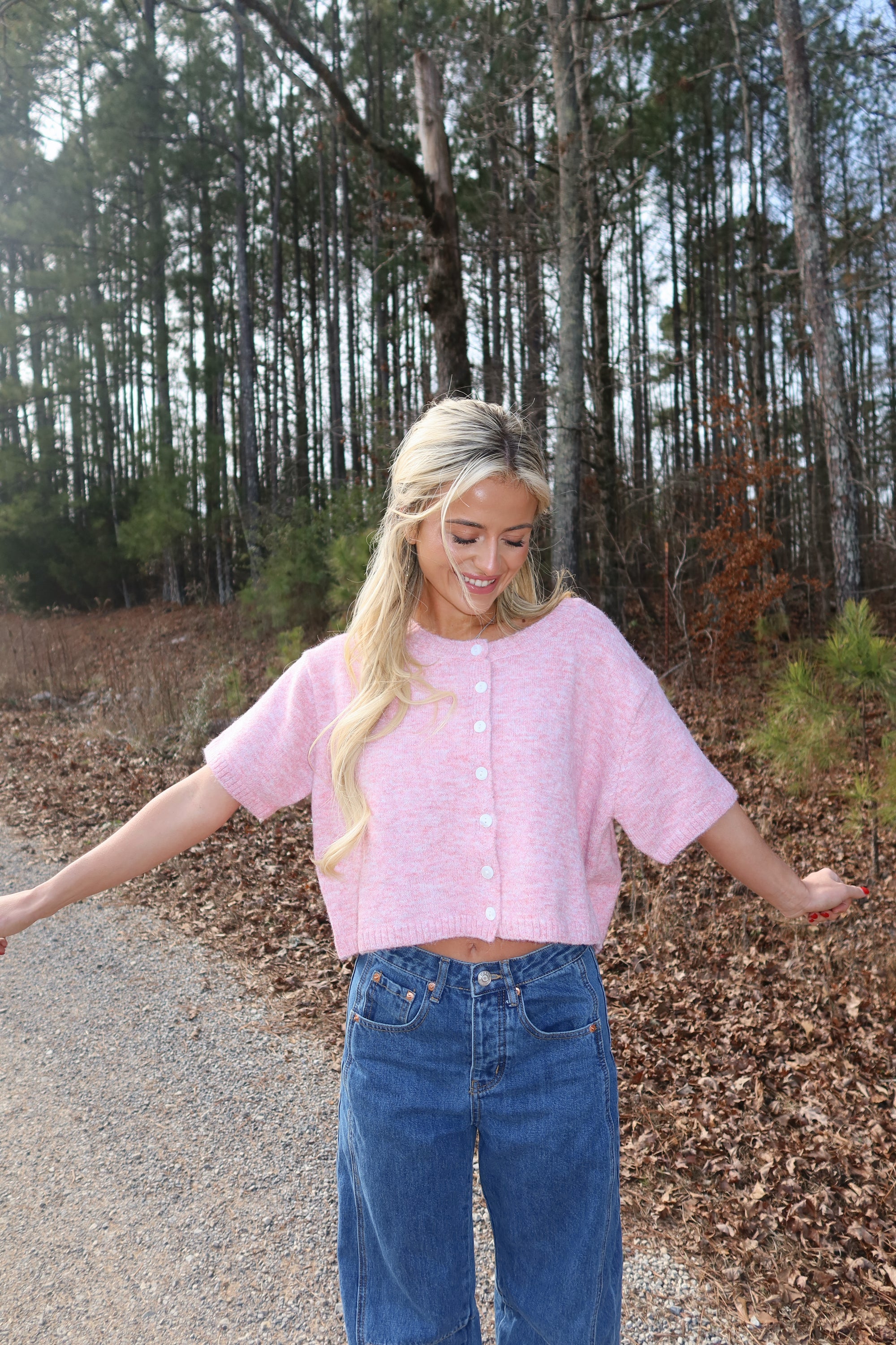 Cora Cardigan (Pink)