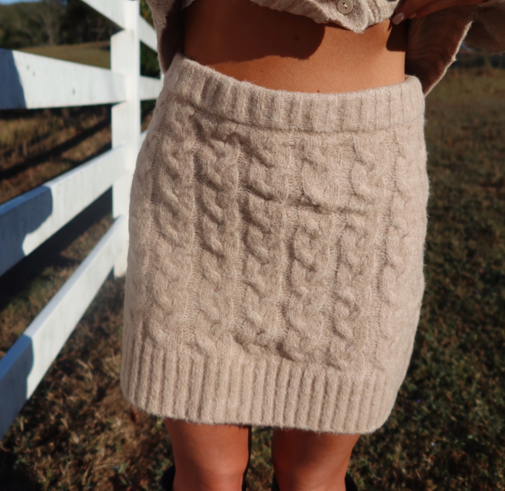 The Thankful Cable Knit Set