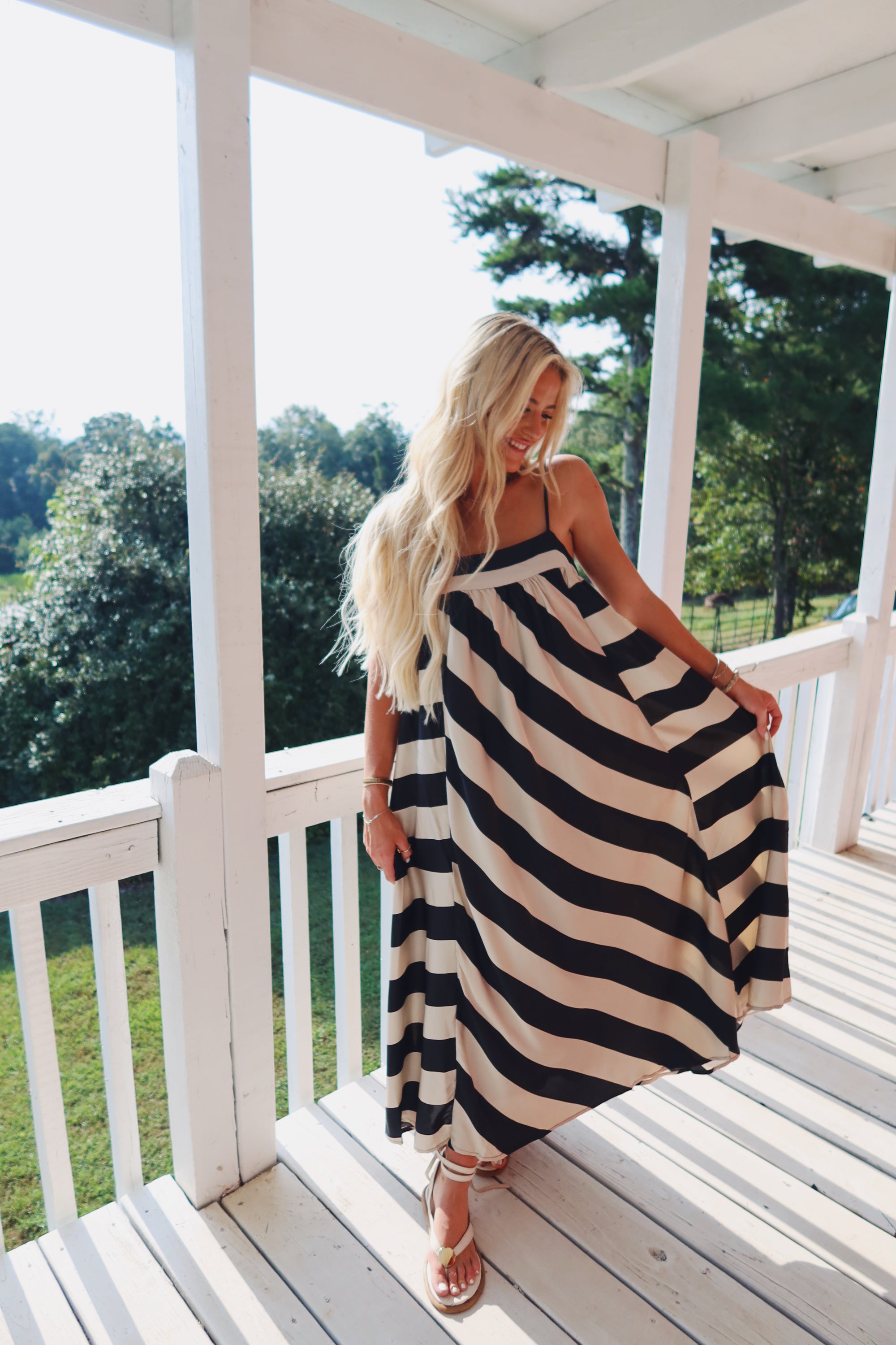 Bold Striped Sundress