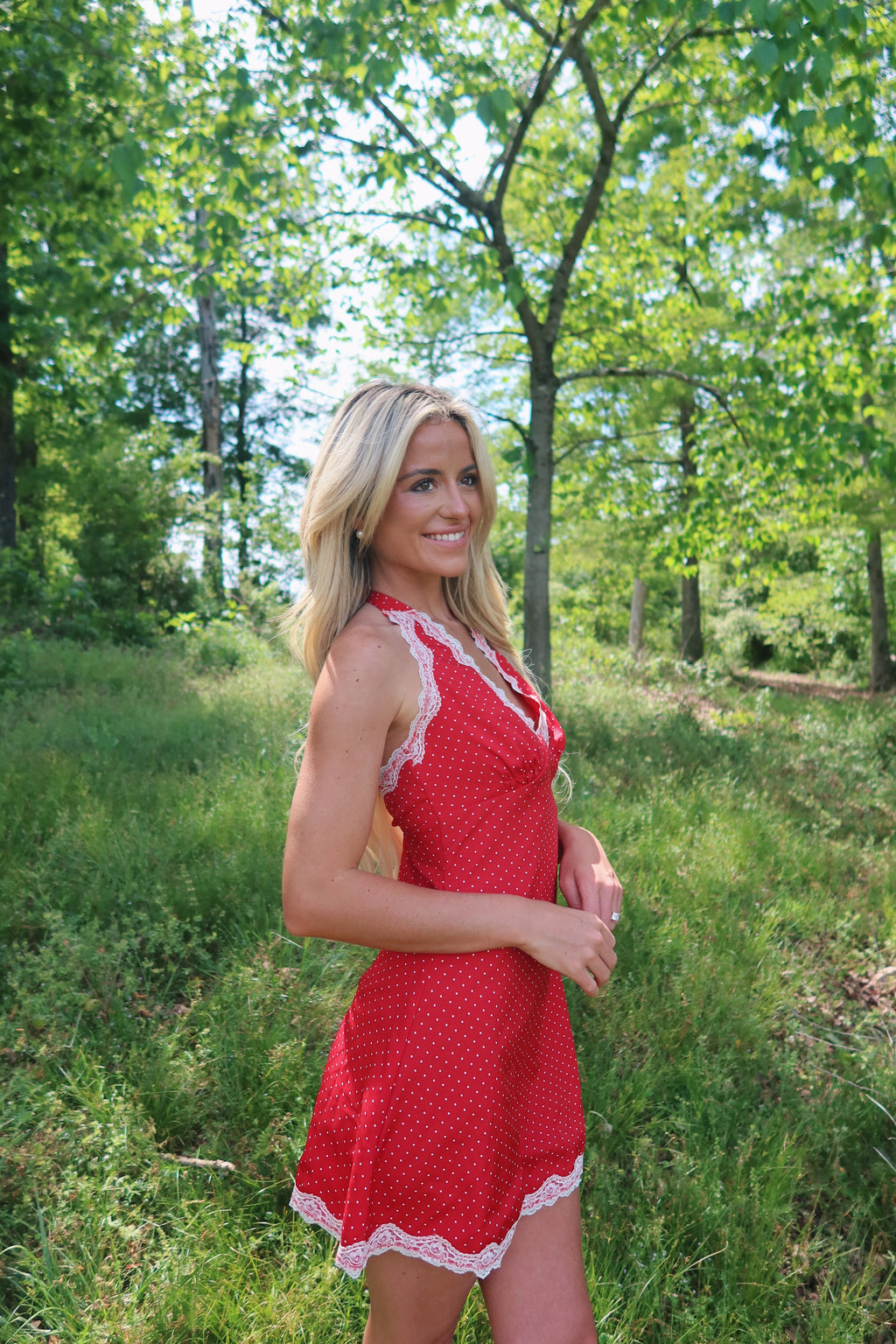 Cherrie Polka Dot Mini Dress