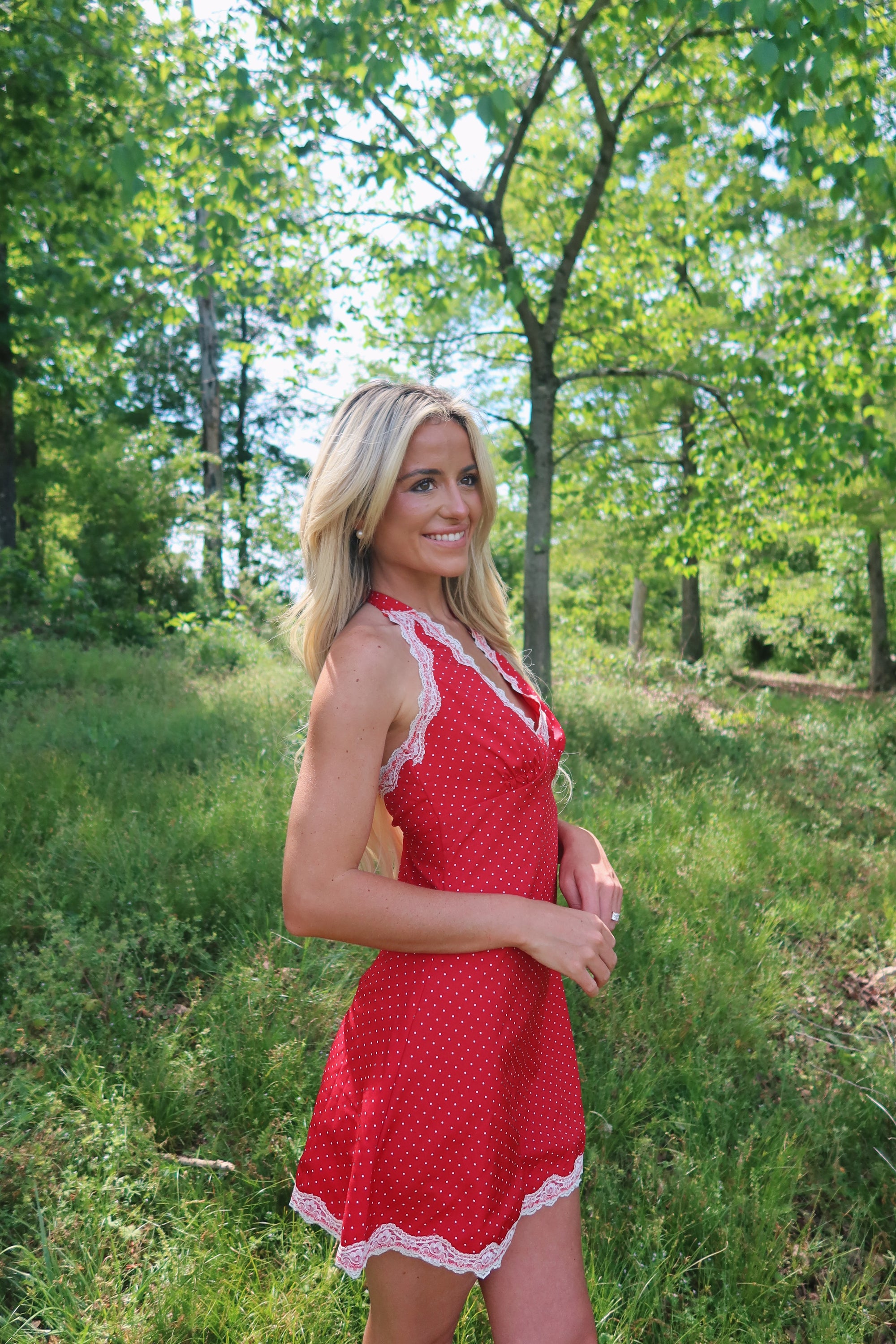 Cherrie Polka Dot Mini Dress
