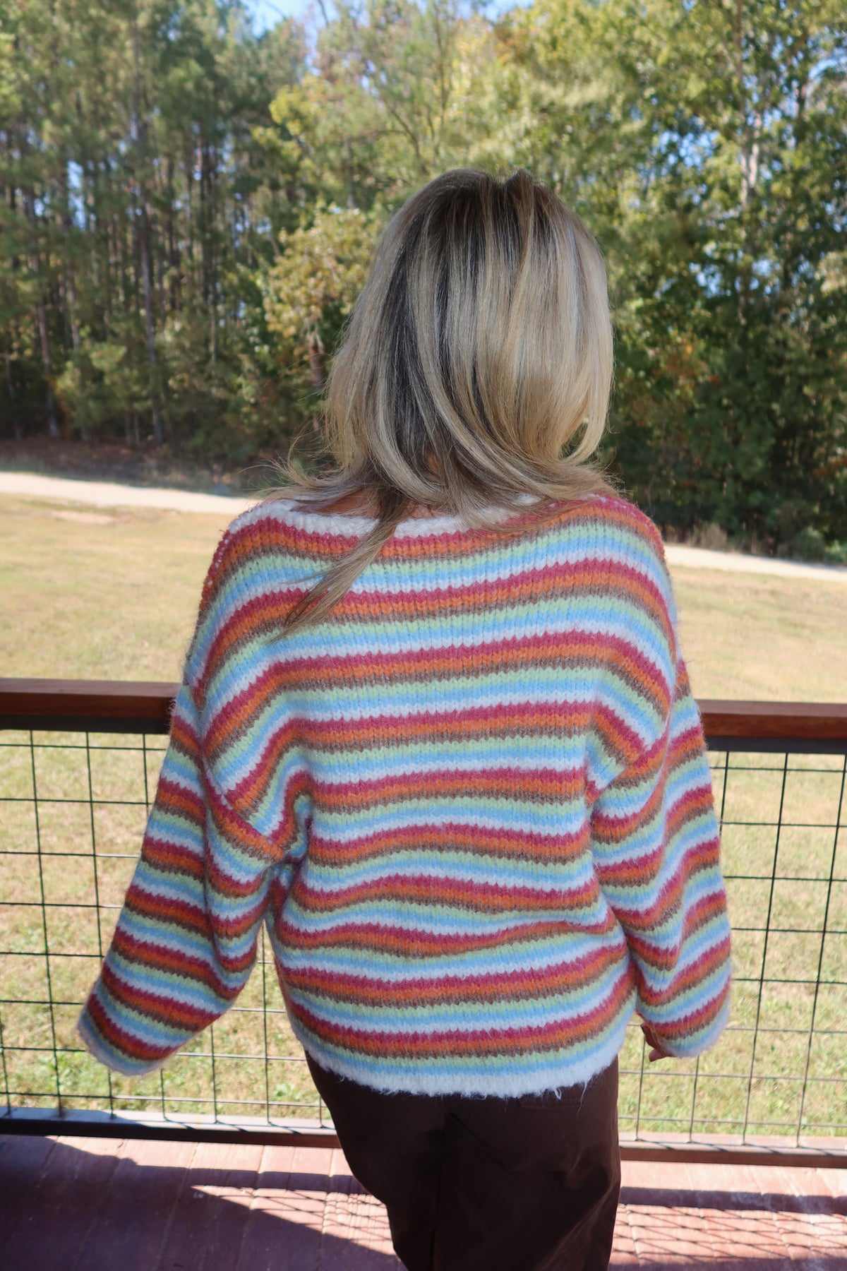Chels Multi Striped Chunky Sweater