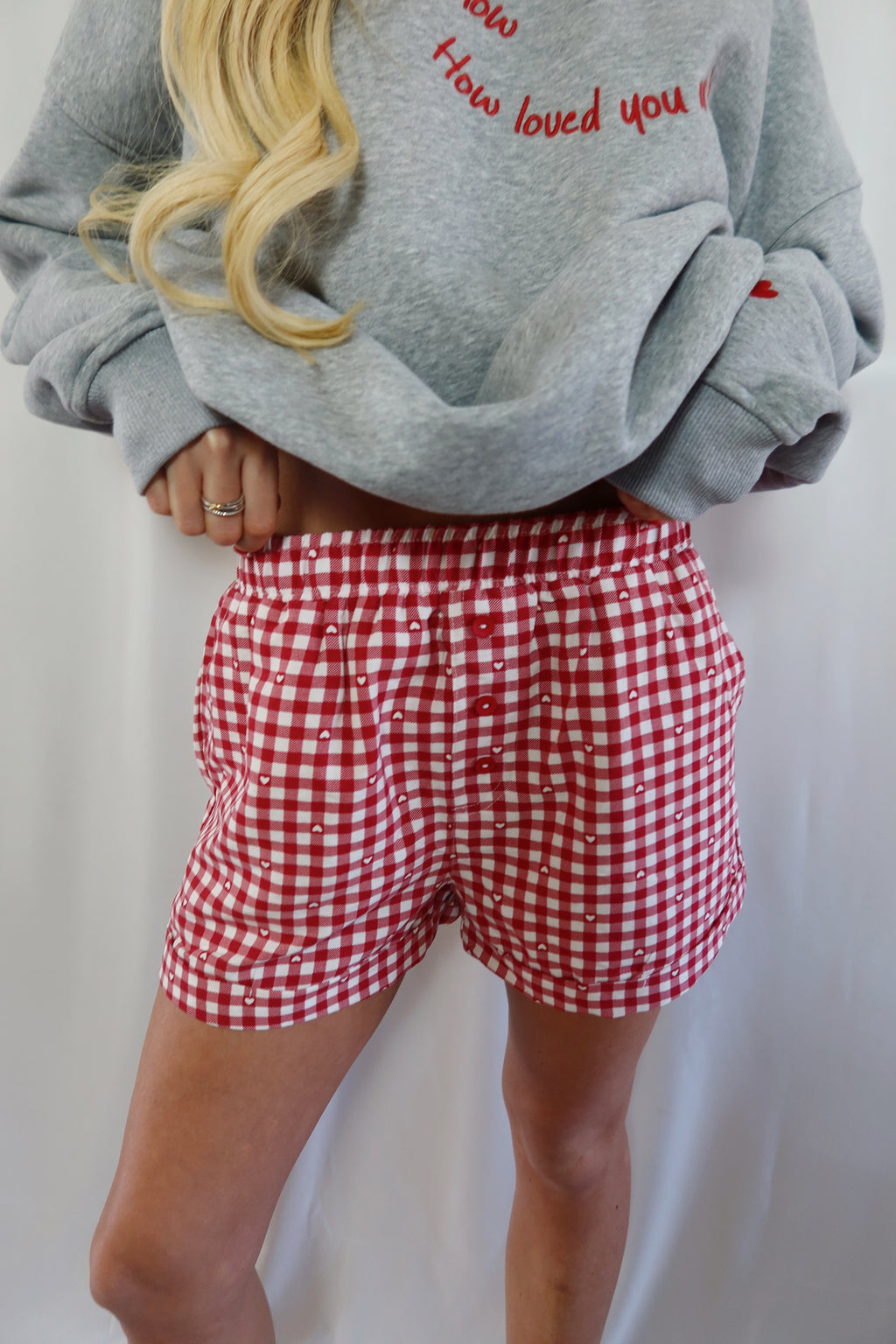 Heart & Gingham Boxer Shorts