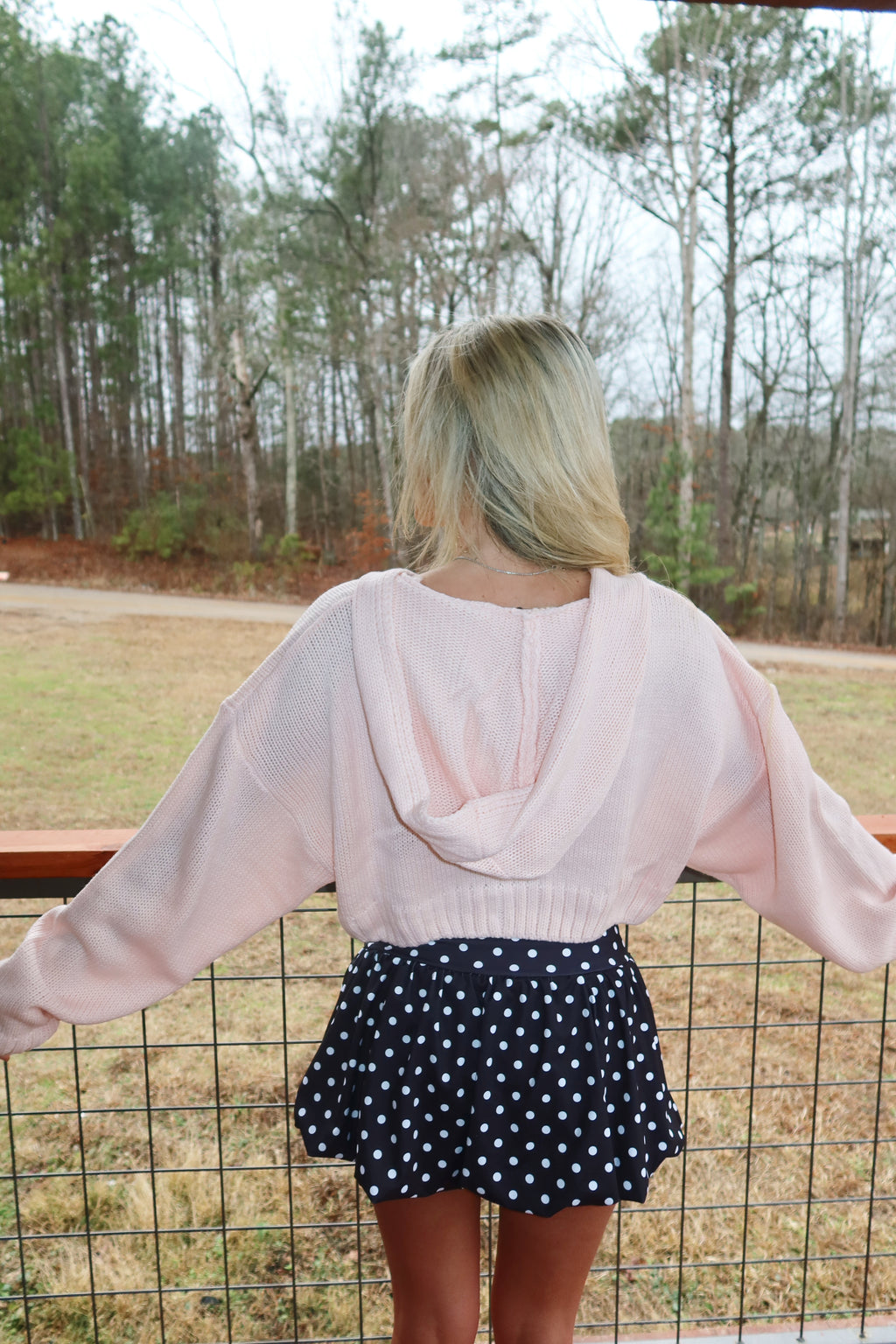Polka Dot Bubble Skort