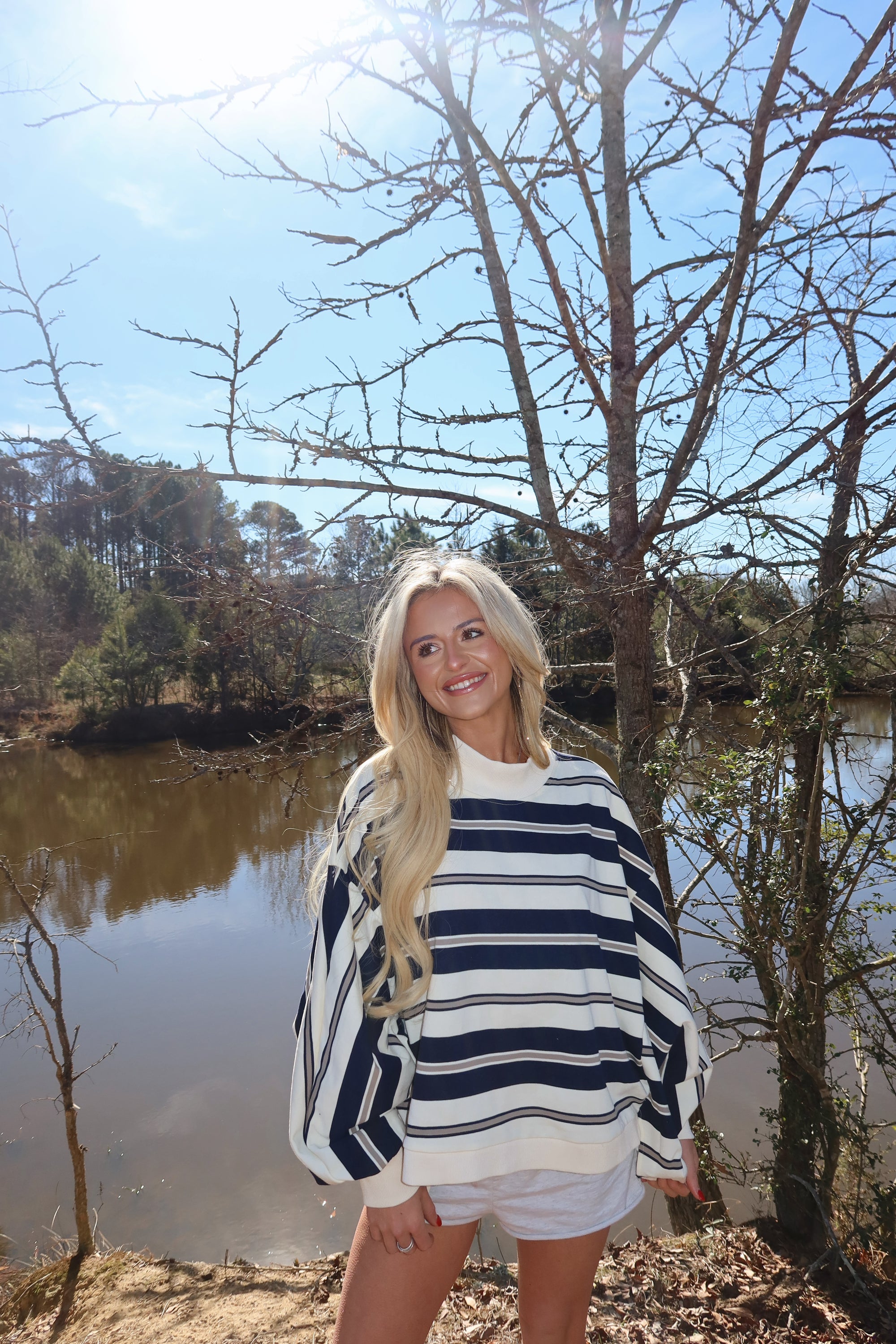 Varsity Mock neck (Navy)