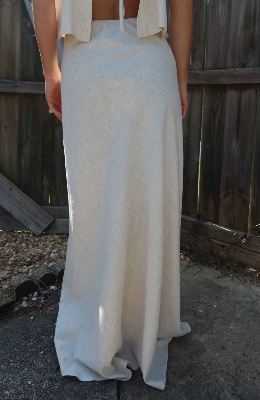 Capri Linen Skirt Set