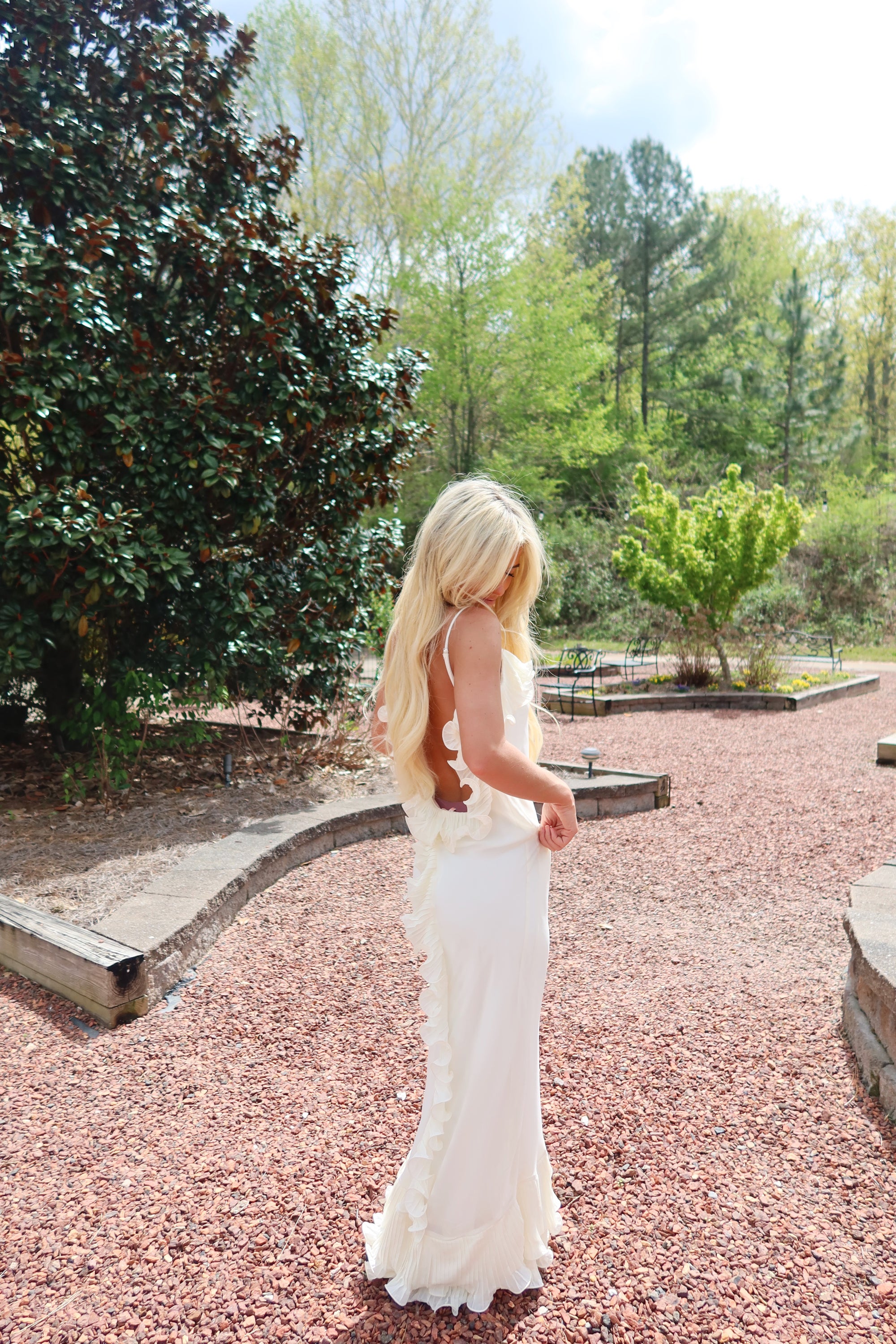 The Fleur Maxi Dress (ivory)