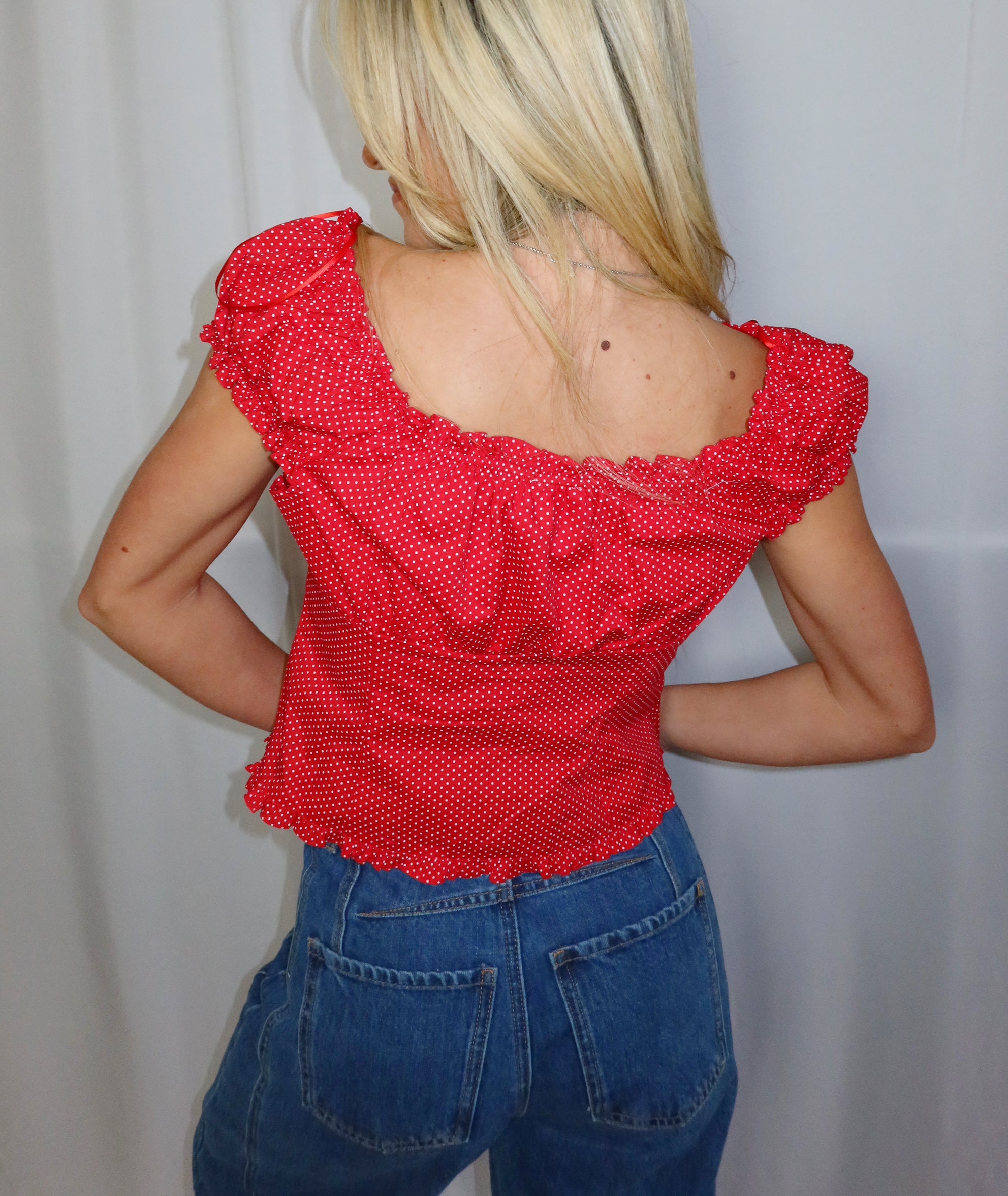 Sweetheart Button Down Top