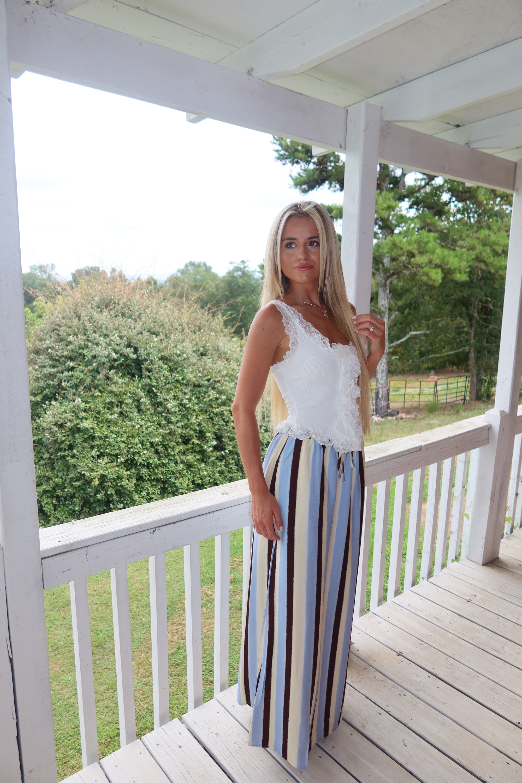 Retro Avenue Maxi Skirt