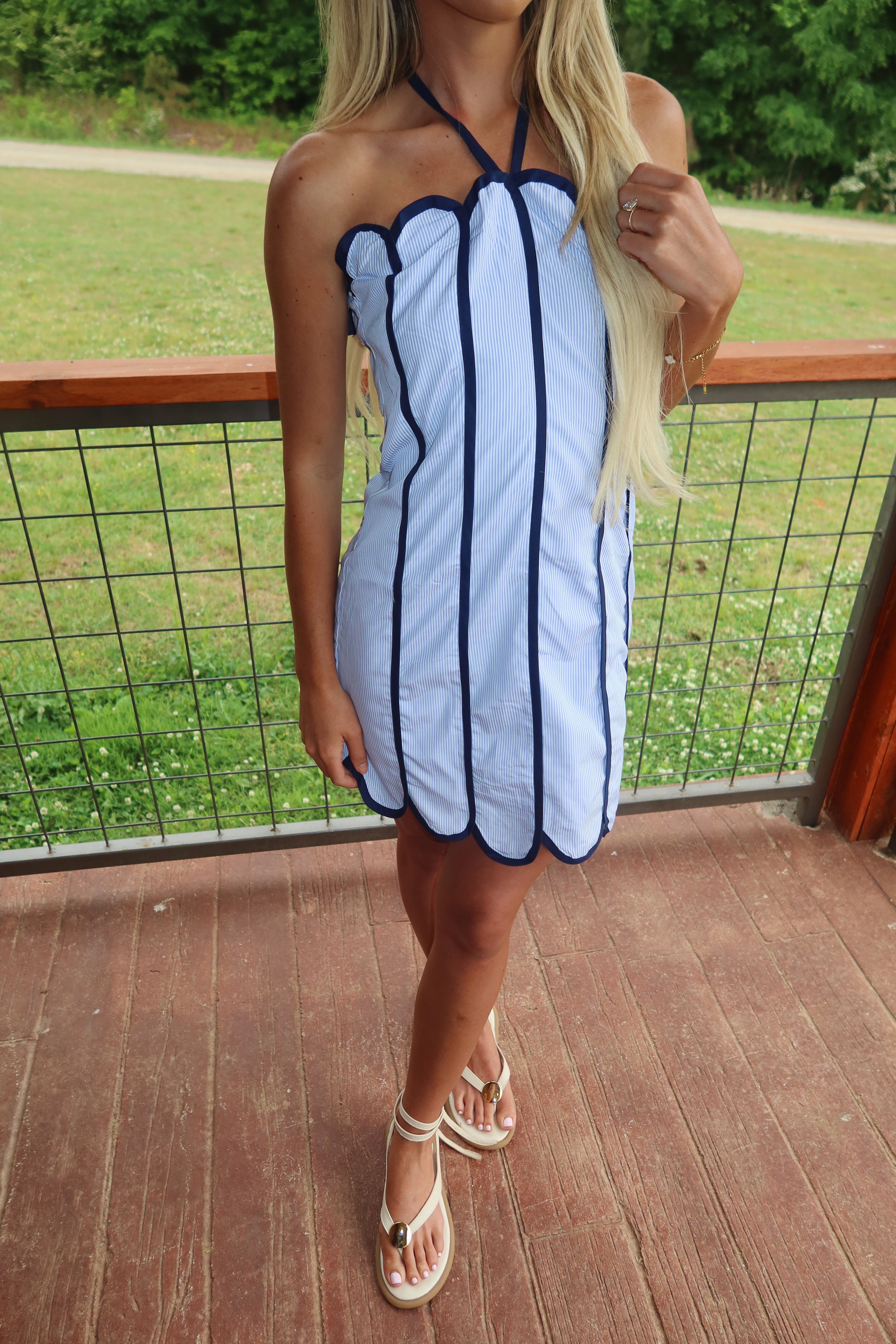 Harbor Mini Dress (Blue & Navy) – The Wknd Social