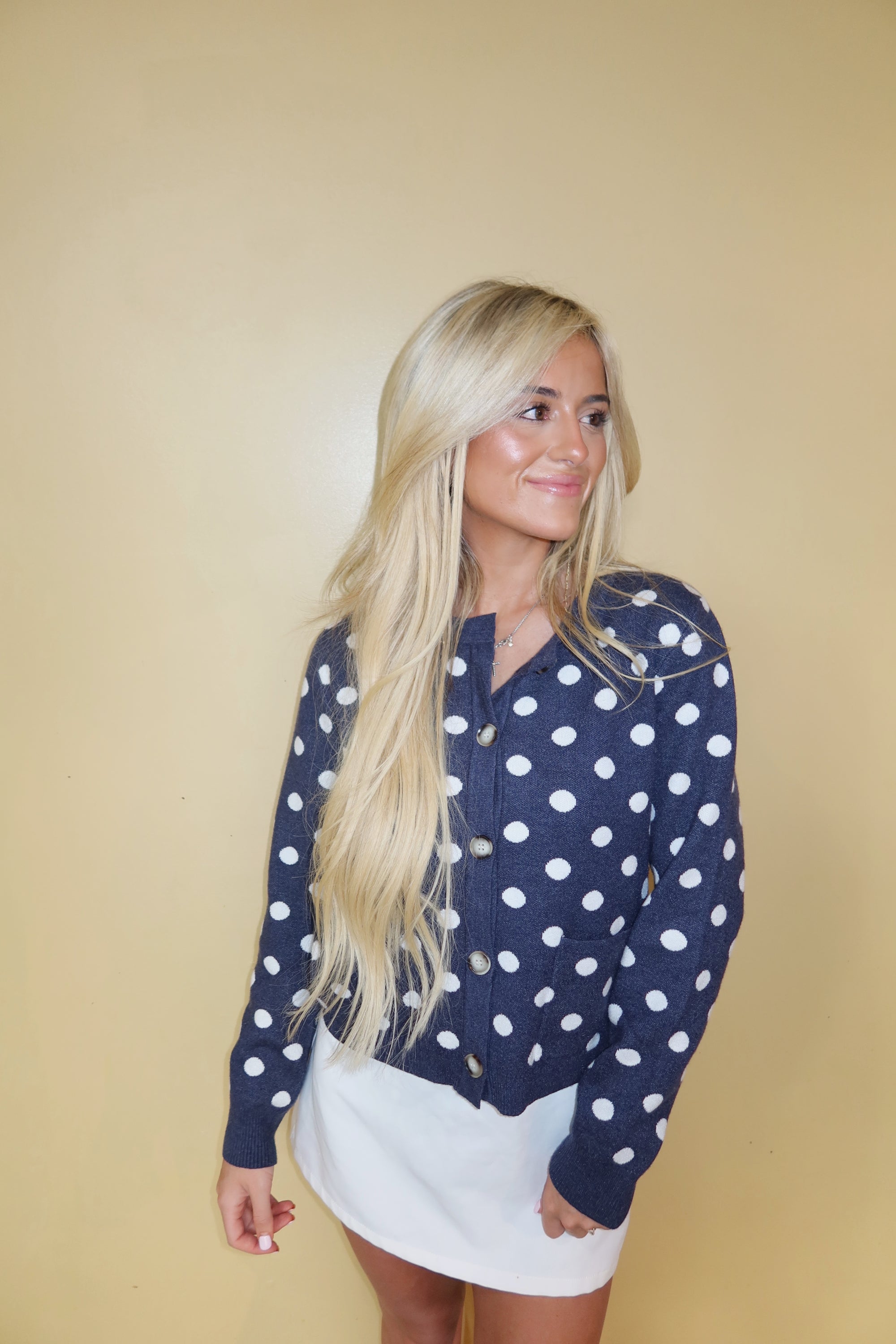 Spotted Charm Cardigan