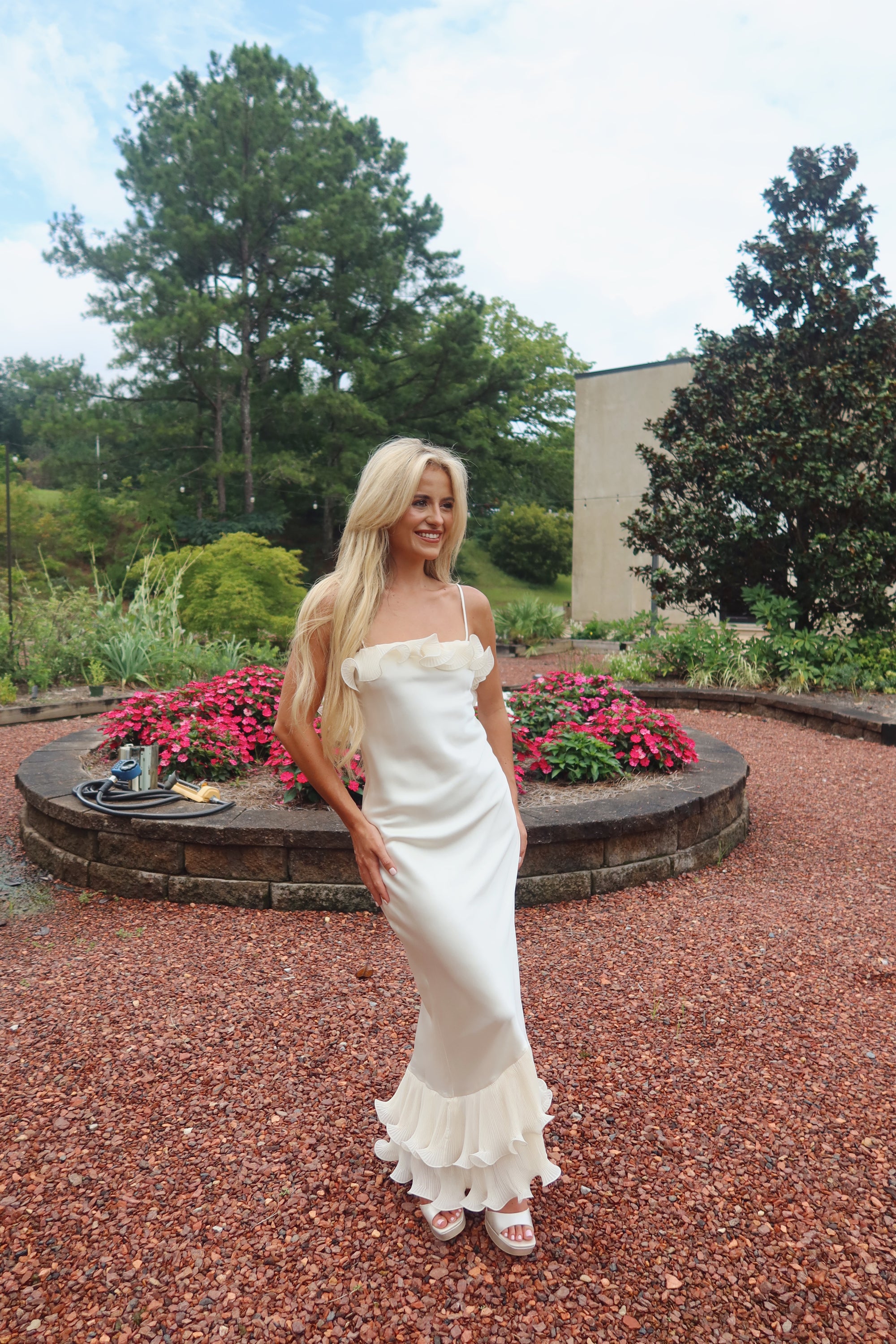 The Fleur Maxi Dress (ivory)