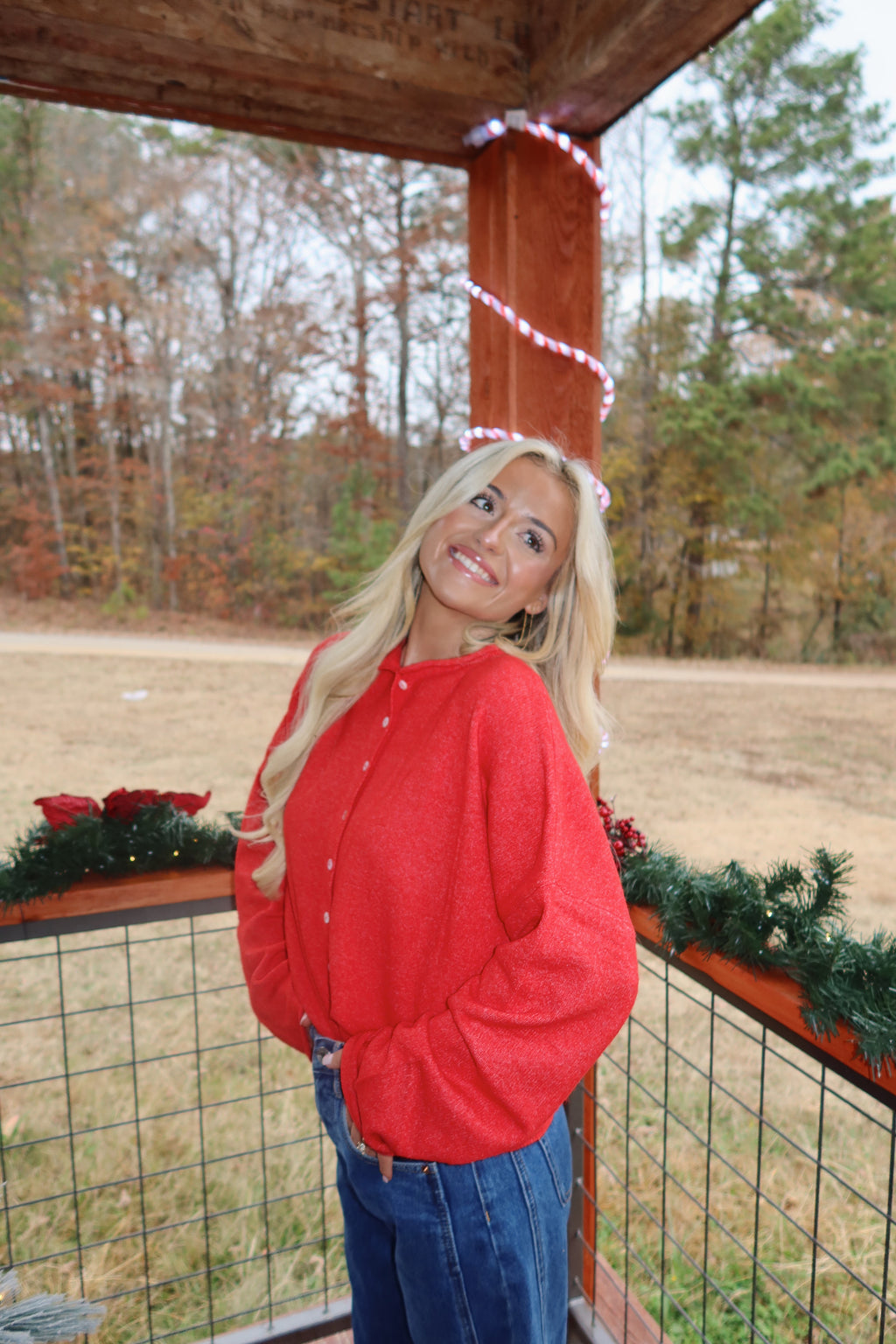 Clara Cardigan (Red)