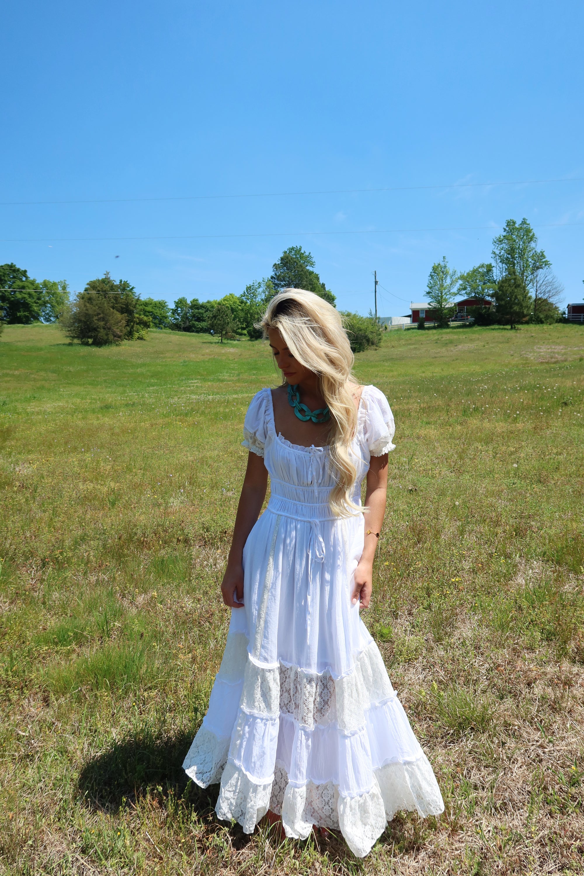 Southern Lace Tiered Maxi Dress