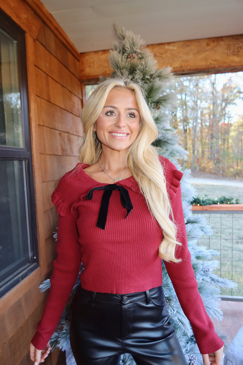 LAST ONE* The Scarlet Bow Knit
