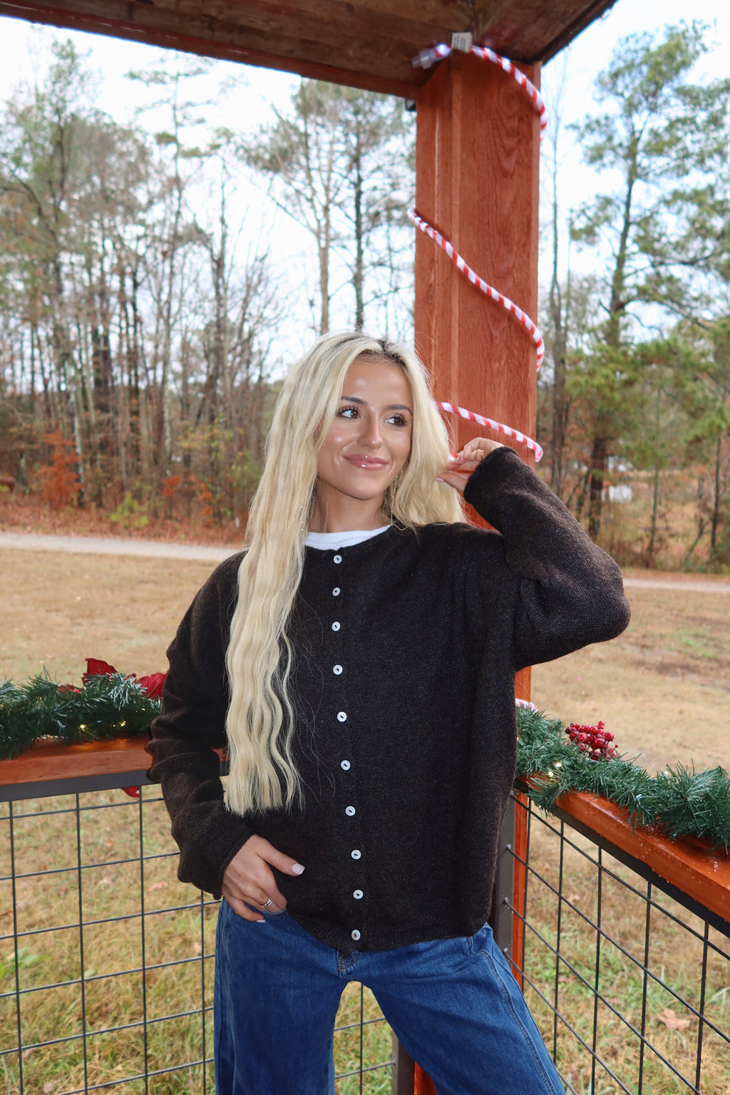 Clara Cardigan (Chocolate)