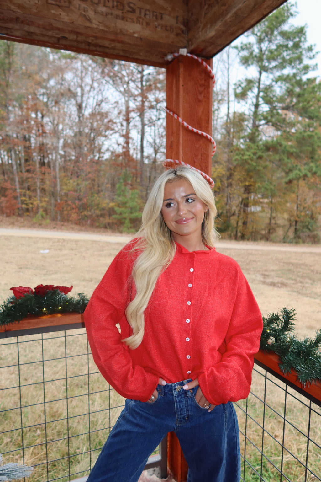 Clara Cardigan (Red)