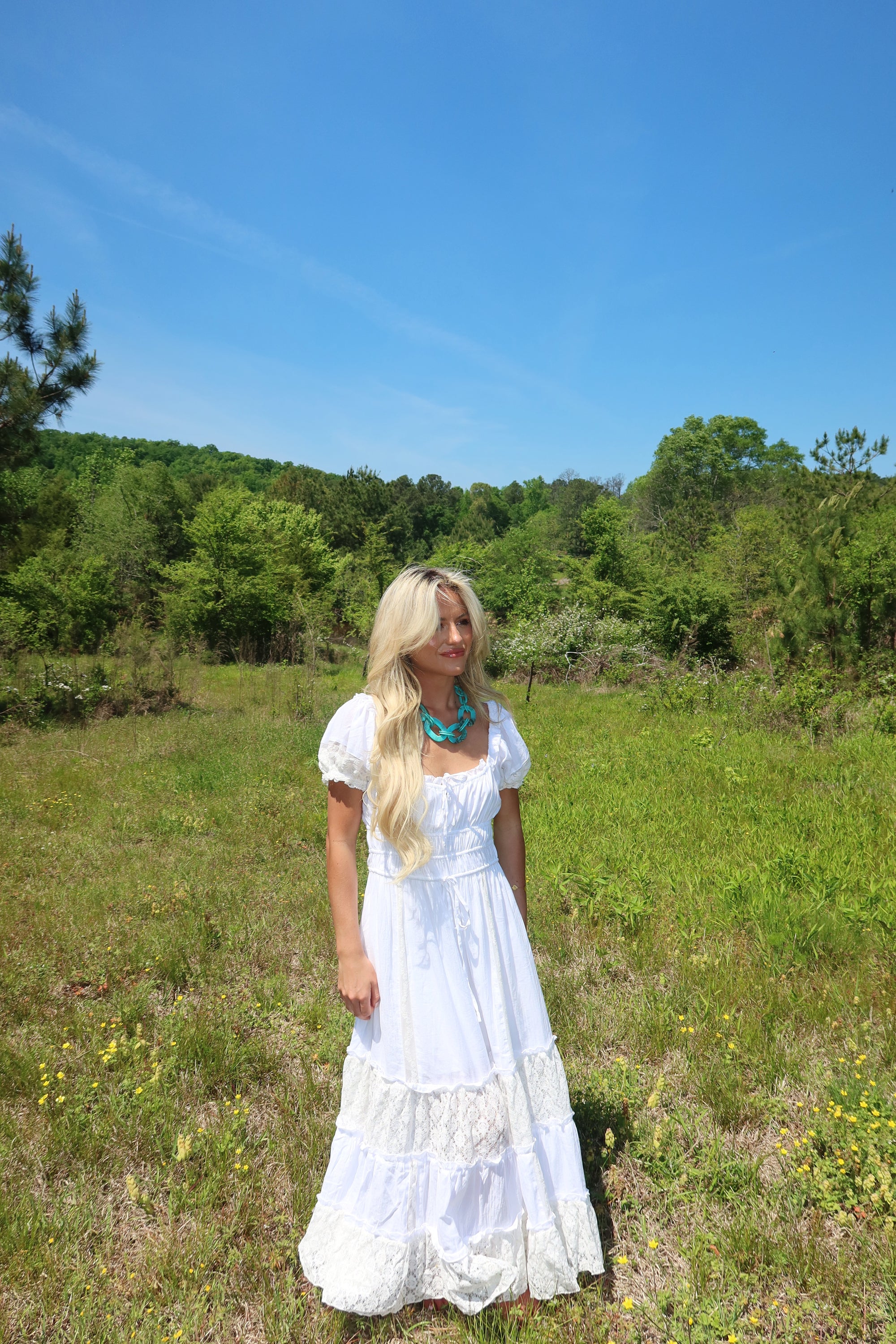 Southern Lace Tiered Maxi Dress
